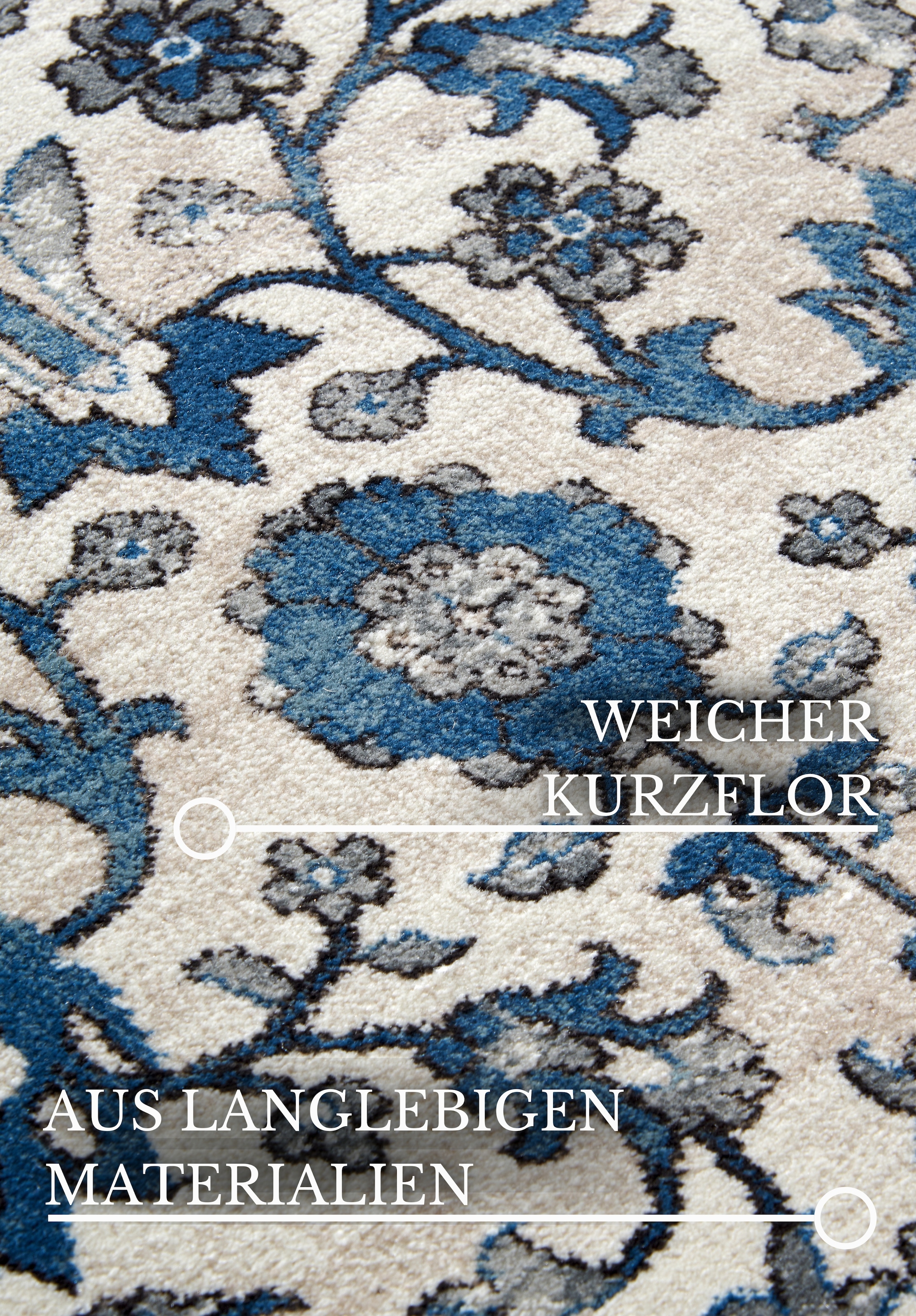 Villeroy & Boch Teppich »Ernest« rechteckig 11 mm Höhe Läufer, Orientalisch in einem Vintage-Look, Wohnzimmer, Kurzflor