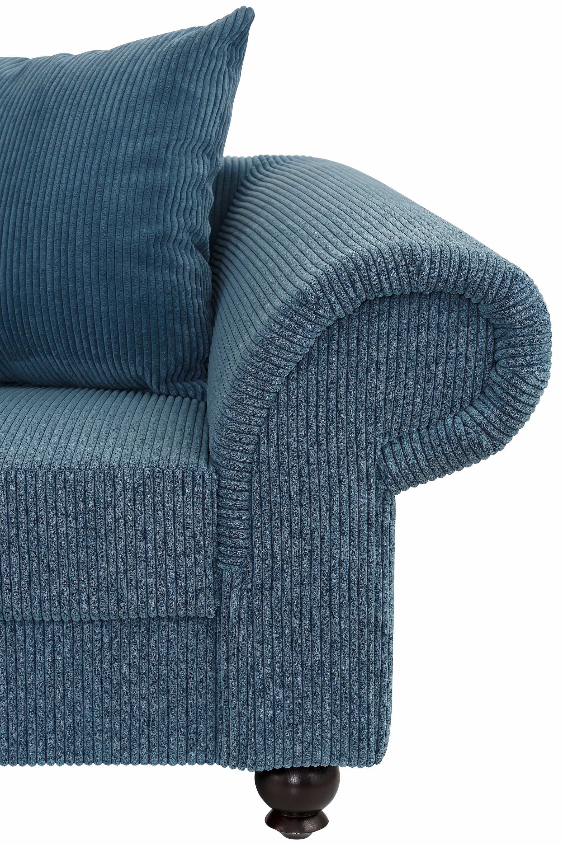 Home affaire Canapé Big »King Henry Mega Sofa, viel Platz, Breite 242cm, Federkern« avec rembourrage décontracté et nombreux coussins amovibles