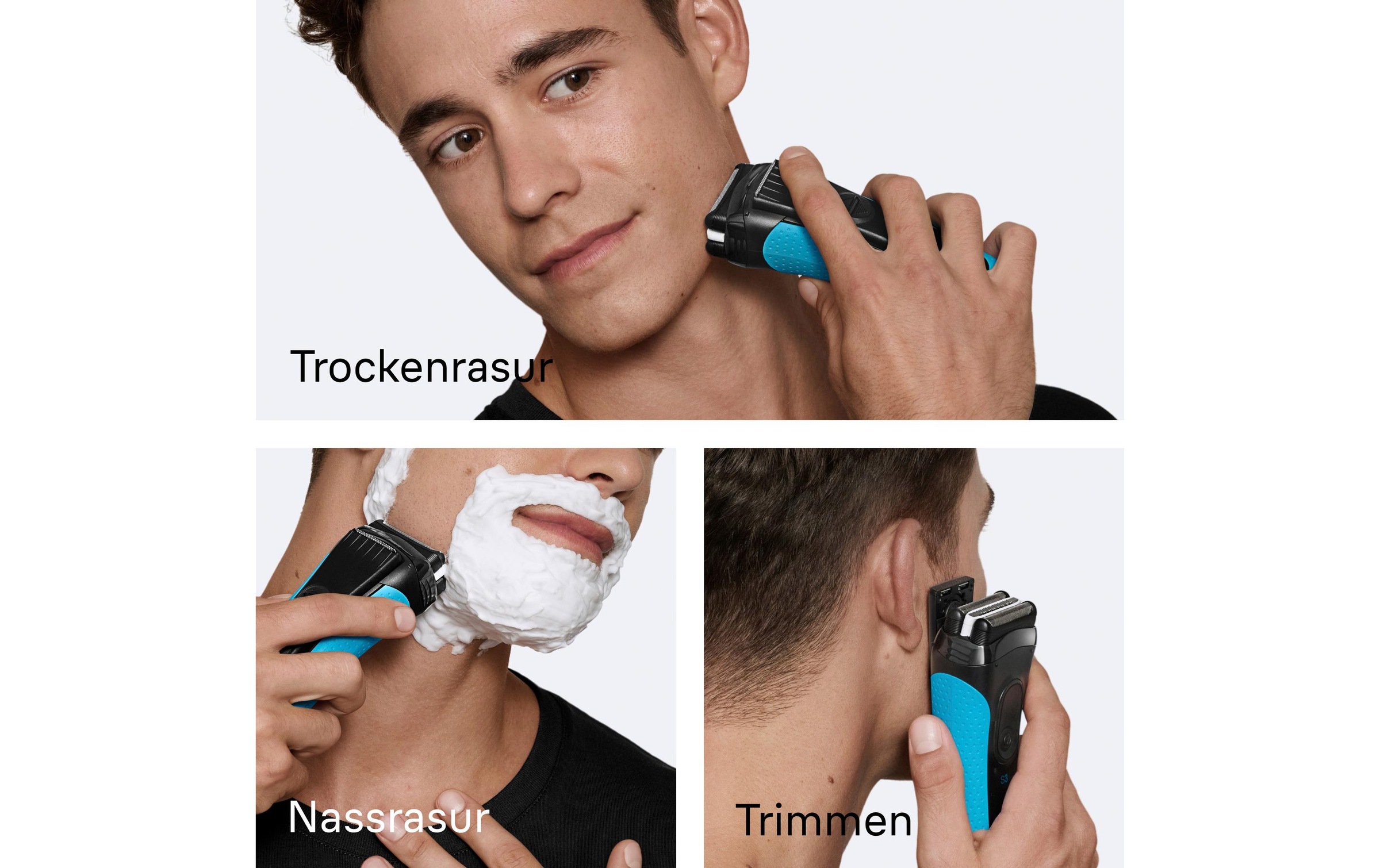 Braun Gesichtshaarrasierer »Series 3+ 3040s« Gesicht
