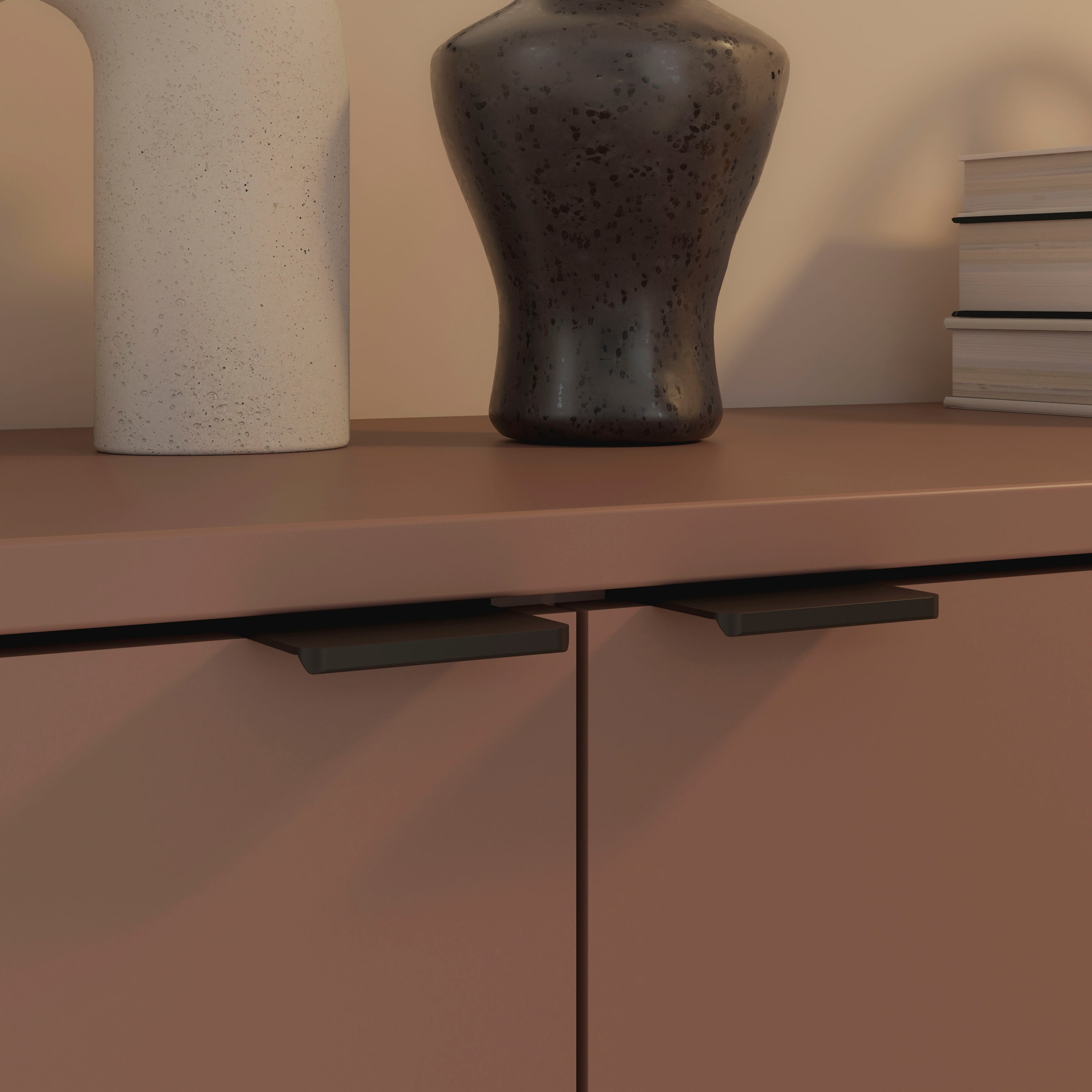 FORTE Buffet »Ganymede« Buffet, rangement, tiroir; poignées métal, 4 décors, largeur 119,8cm