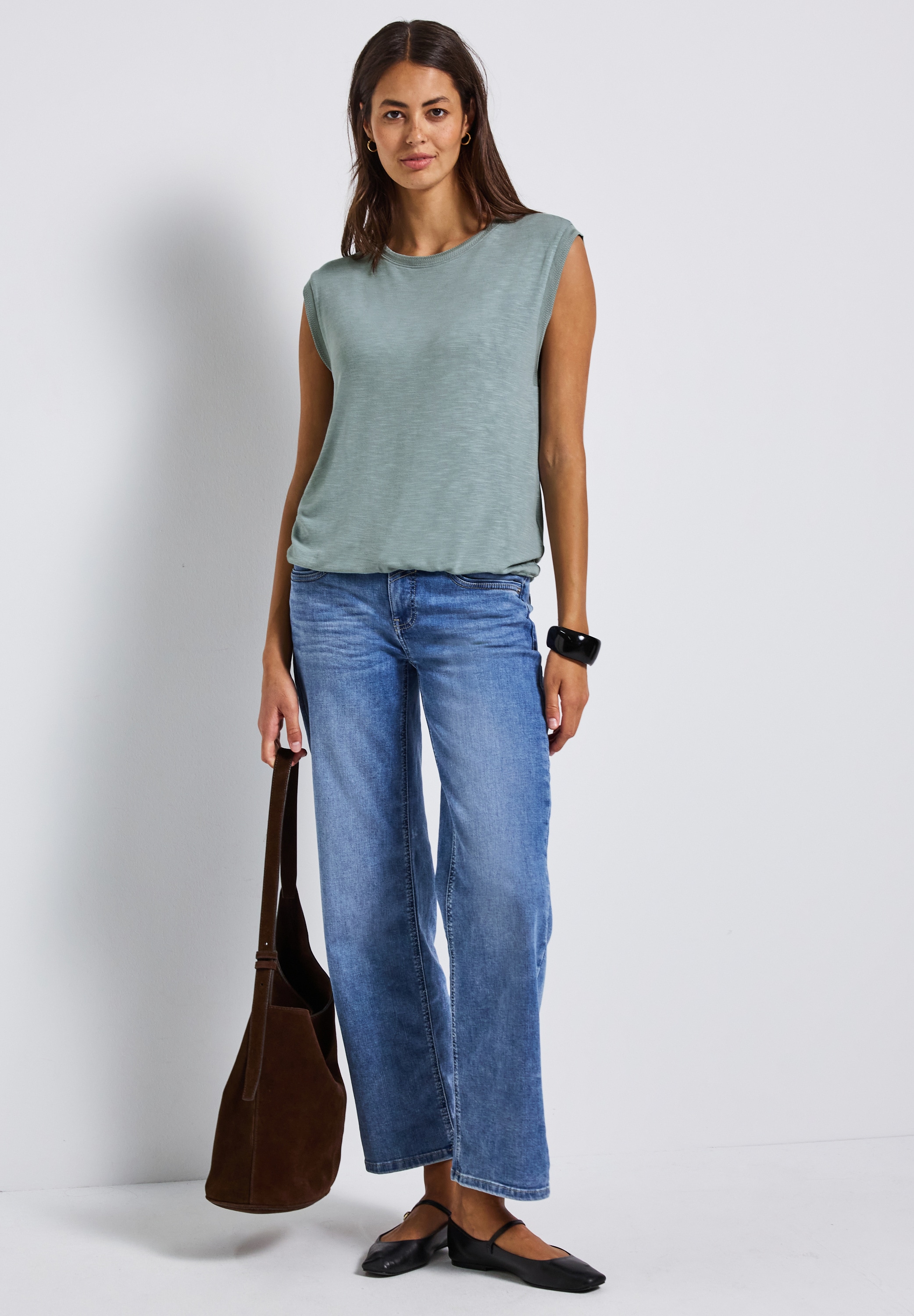 STREET ONE Haut de chemise , mit Dekotapes
