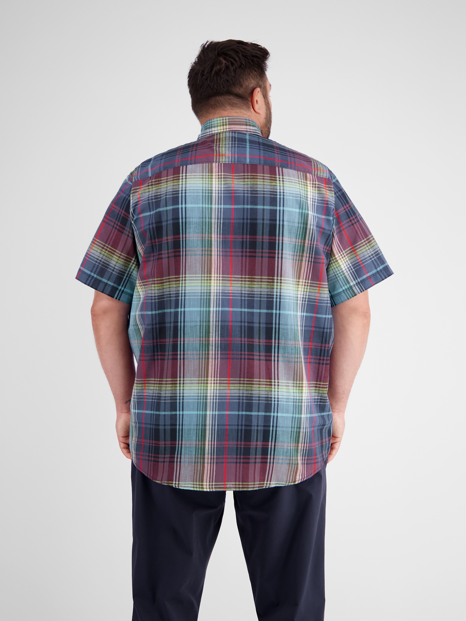 LERROS Kurzarmhemd »Sommerliches Karohemd in Übergrössen«