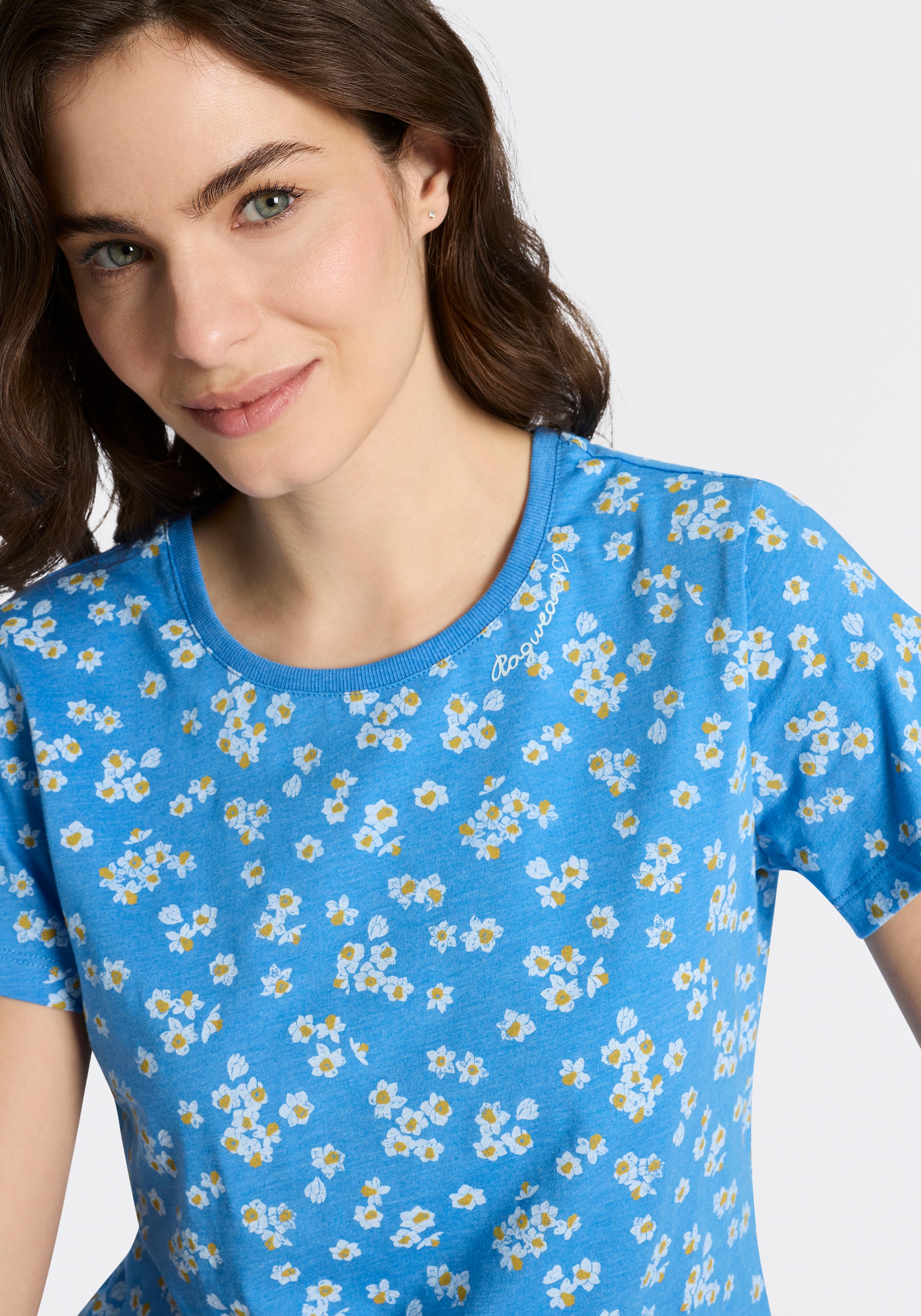 Ragwear T-shirt à manches courtes »MINTTA FLOWER O« mit sommerlichem Print