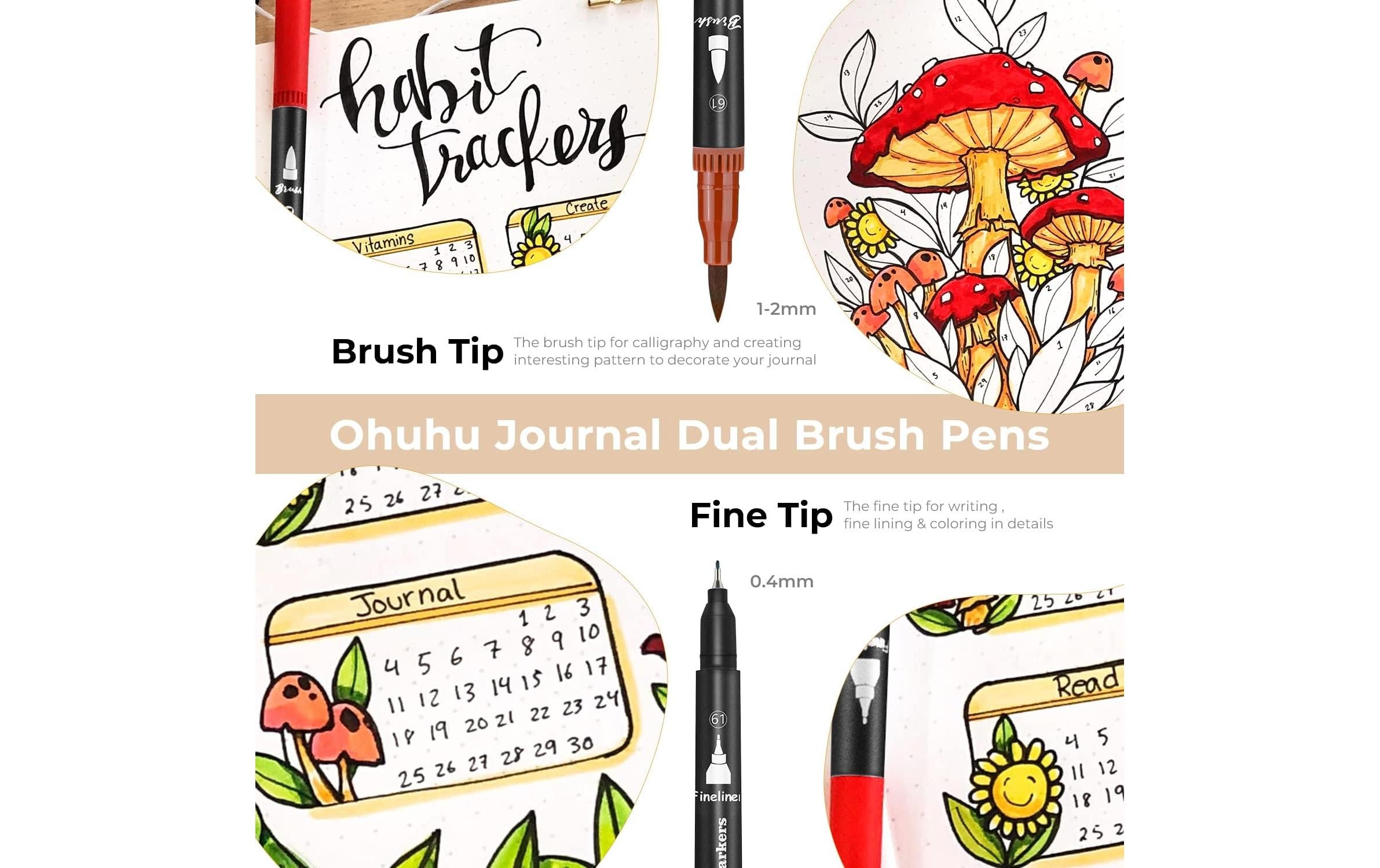   Fine-liner »Ohuhu Maui Serie (100 Stk.) BLA 100 Stück«