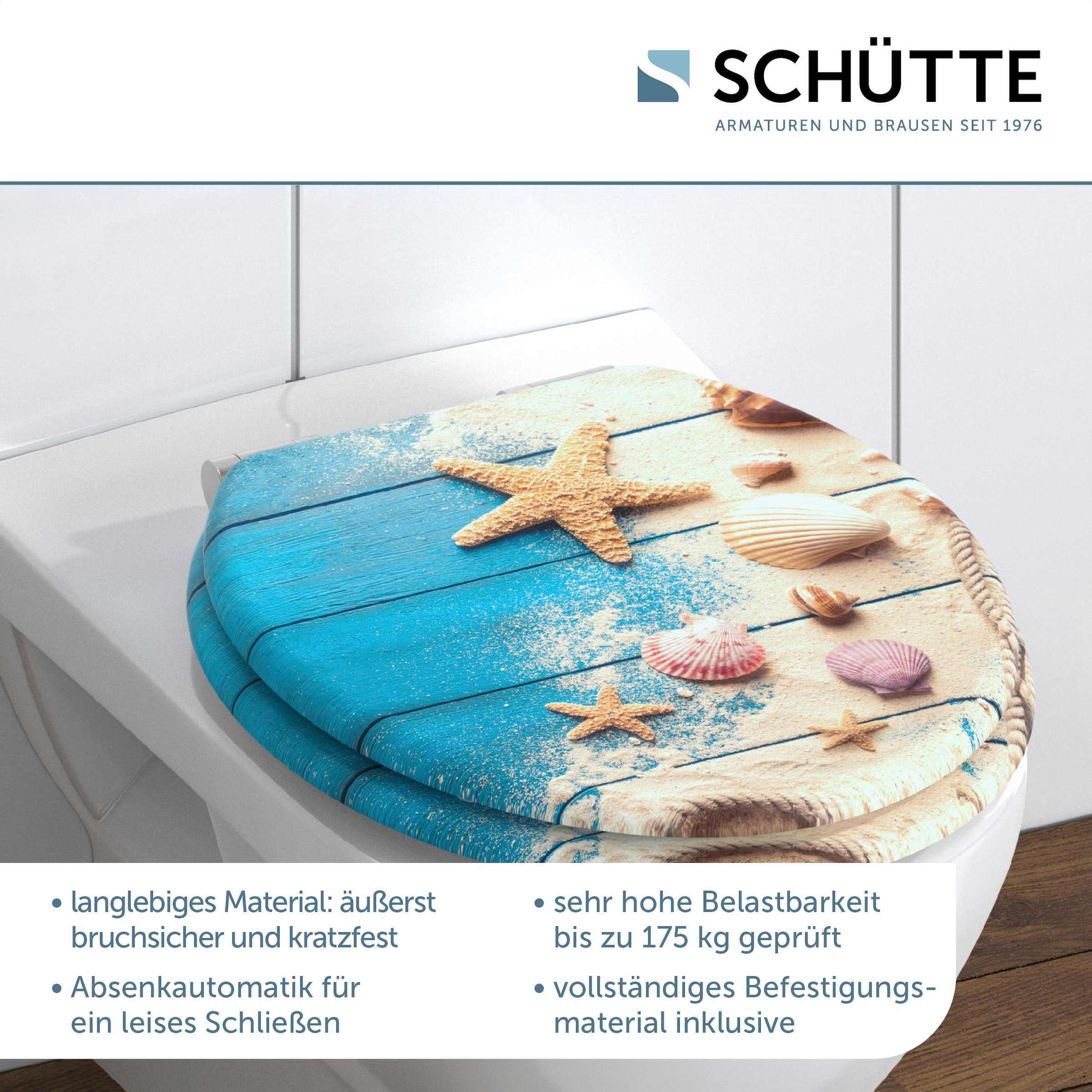 Schütte WC-Sitz »BEACH AND WOOD« Toilettendeckel, mit Absenkautomatik