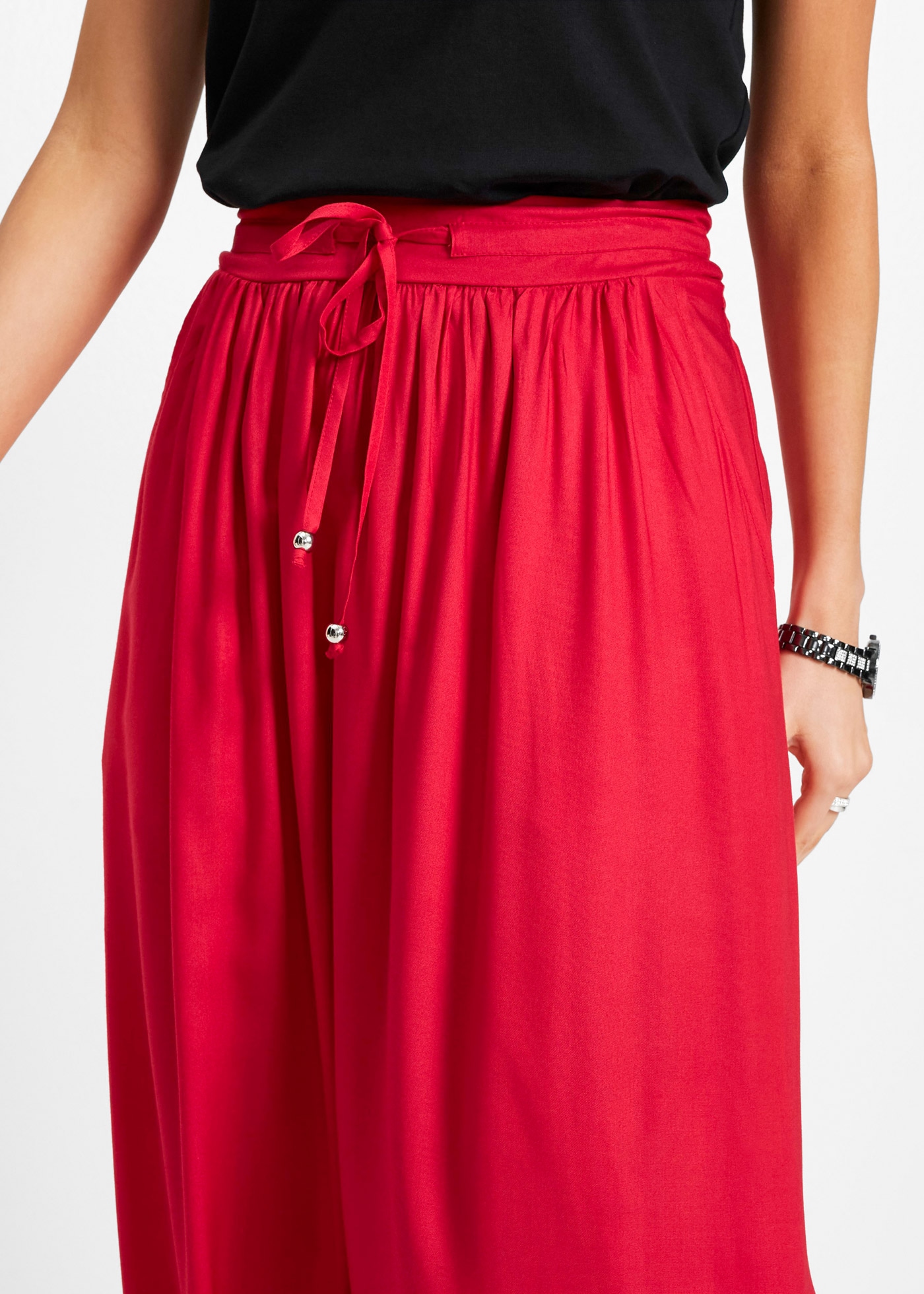 bonprix Maxi jupe aus Viskose, Maxilänge, lockere Passform, bedrucktes Design