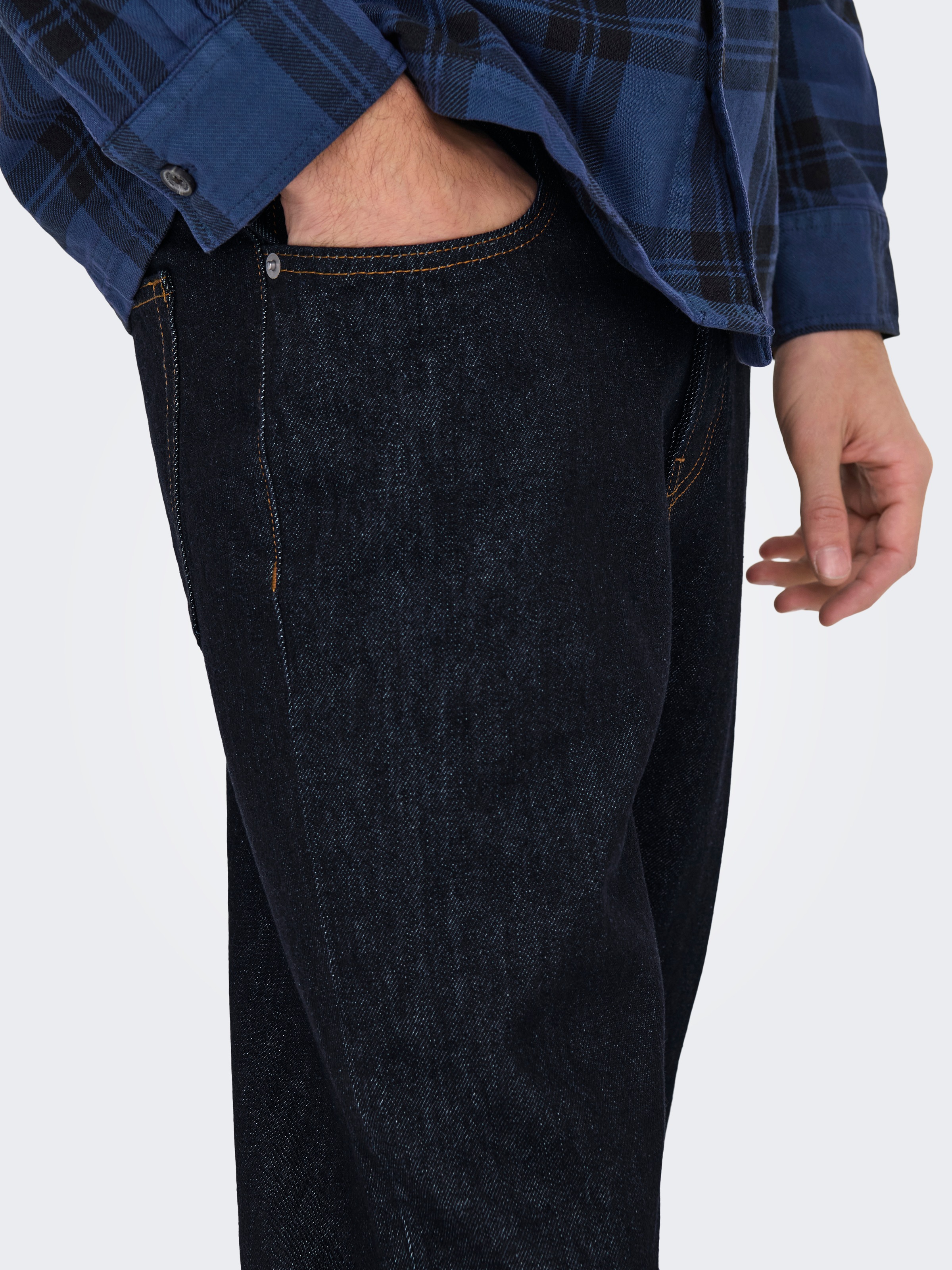 ONLY & SONS Regular-fit-Jeans »ONSEDGE STRAIGHT BROMO 0017 DOT DNM NOOS«