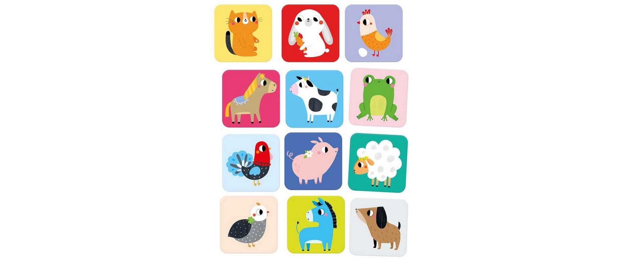   Jouets éducatifs »Banana Panda Memo-Spiel Suuuper Size Farmtiere«