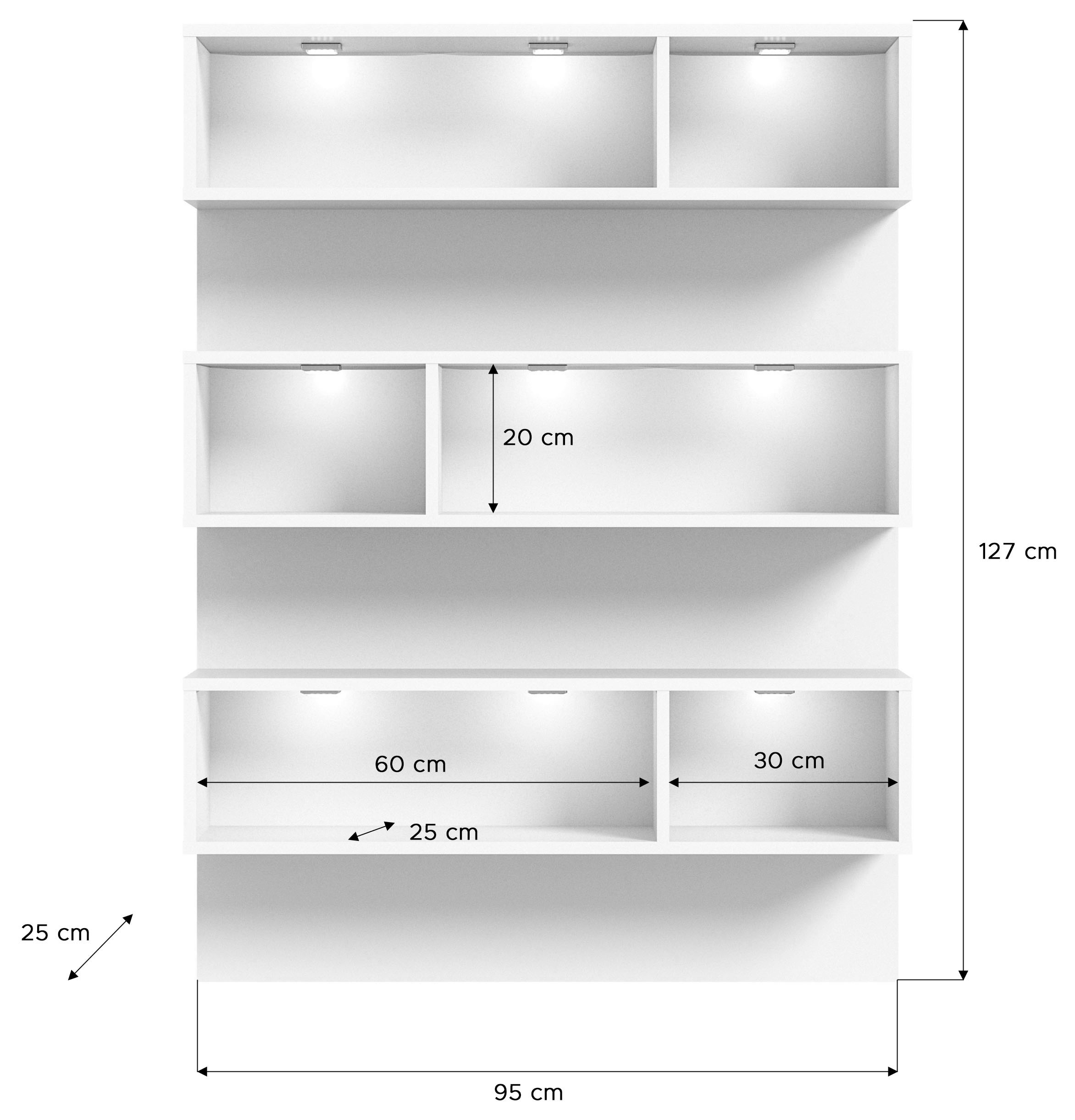INOSIGN Schuhschrank »Skoskap, Aufsatzregal, passend für Schuhschränke der Serie Skoskap« 6 Fächer, viel Stauraum, Regal zur Präsentation der Lieblingsstücke