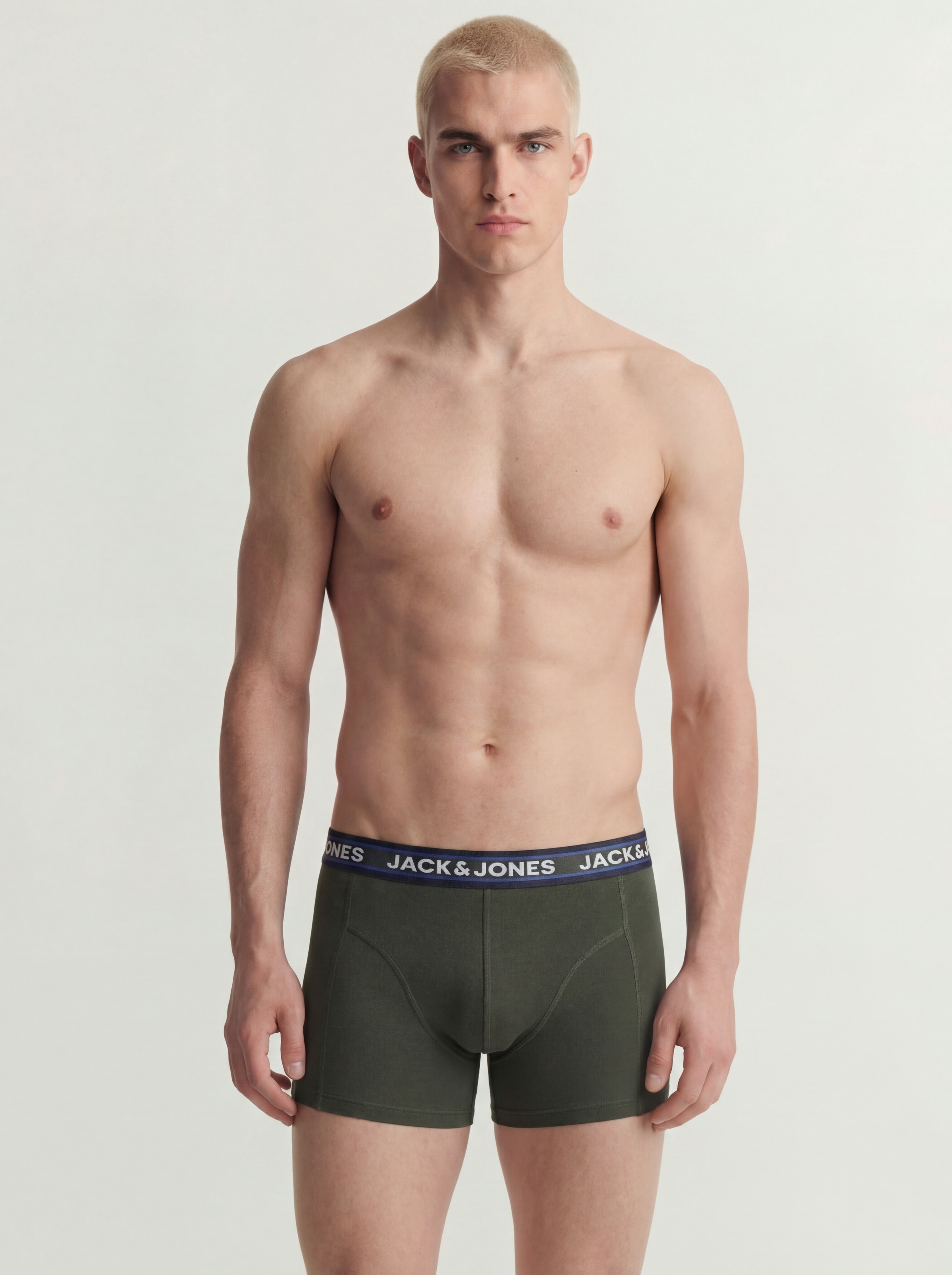 Jack & Jones Tronc »JACOLIVER TRUNKS 5 PACK NOOS« Paquet, 5 cuis mélange de coton, bord-côte élastique