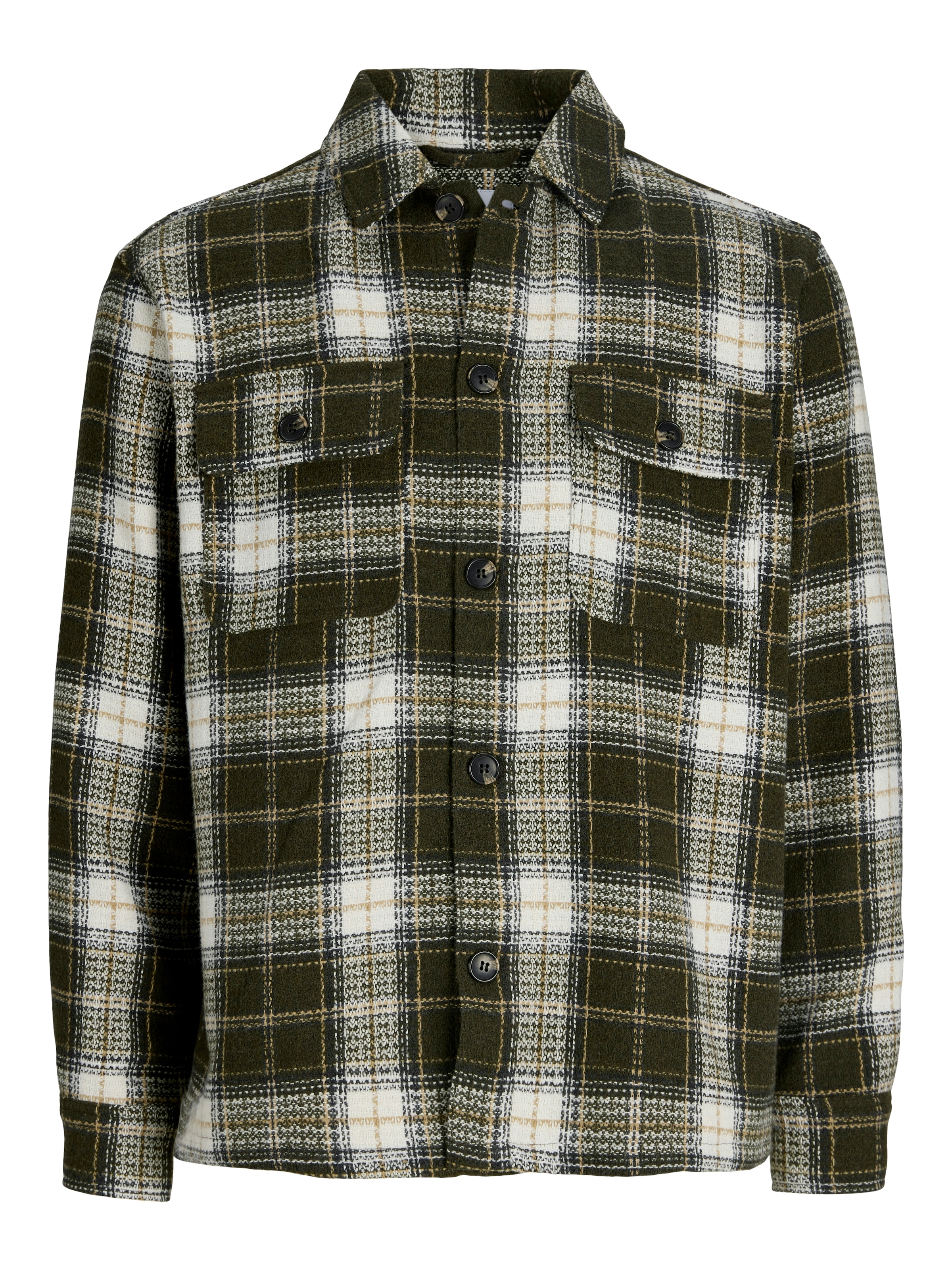 Jack & Jones Langarmhemd »JJEREGENT STRUCTURE OVERSHIRT LS SN« Polyester, locker geschnitten