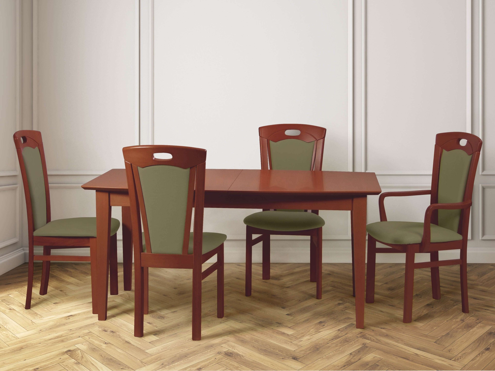 Home affaire Esszimmerstuhl »FERDI Made in Italy, Massivholz« (Set) 2 Stk.Bezug Feinstruktur (wasser- und fleckabweisend) oder Struktur