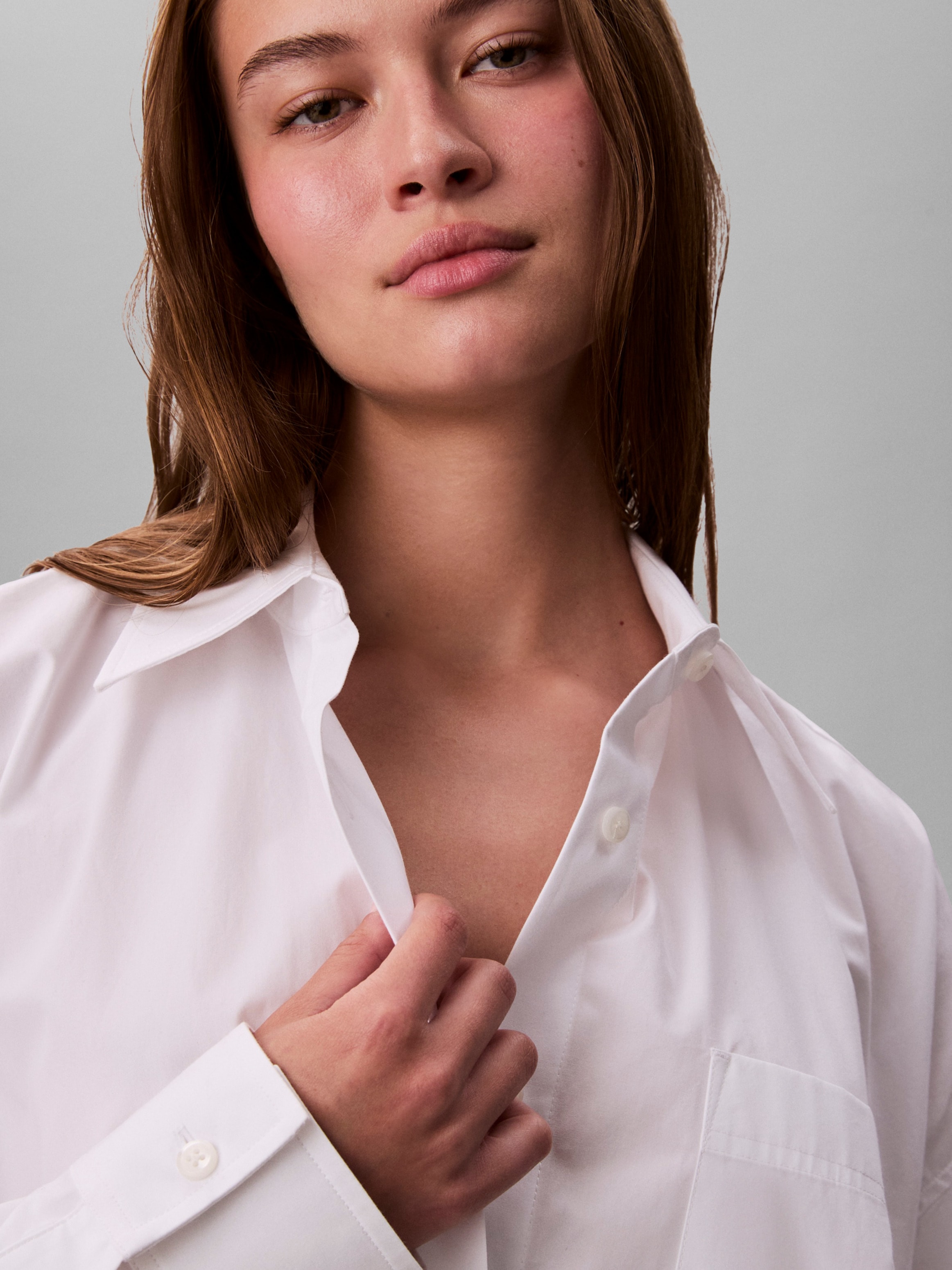 Calvin Klein Jeans Hemdblusenkleid »Cotton Oversized Mini Shirtdress« Brusttasche im Oversize-Style