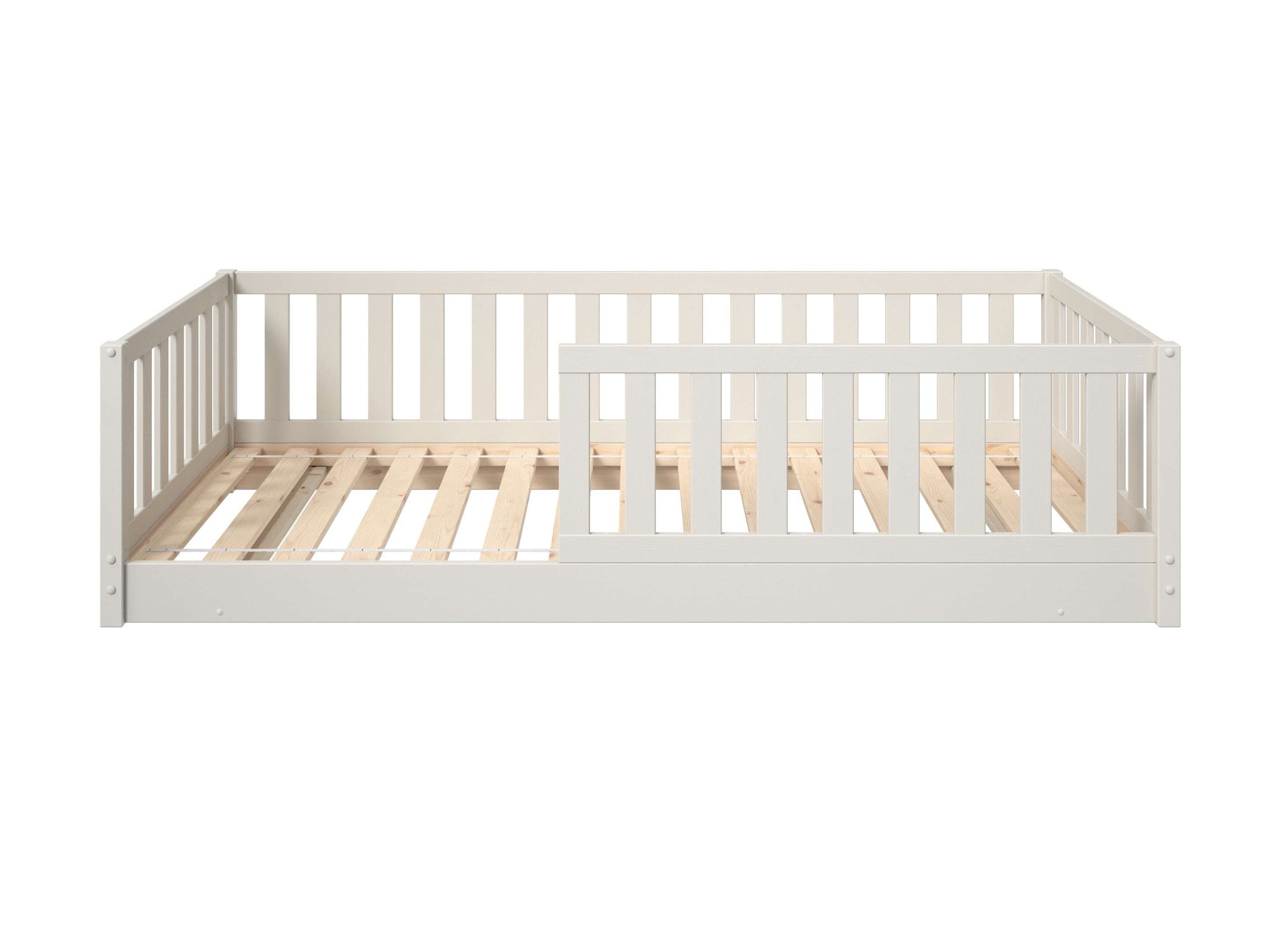GOODproduct Lit d'enfant »Avelin« Pin massif, certifié FSC®, en couleur tendance cachemire beige