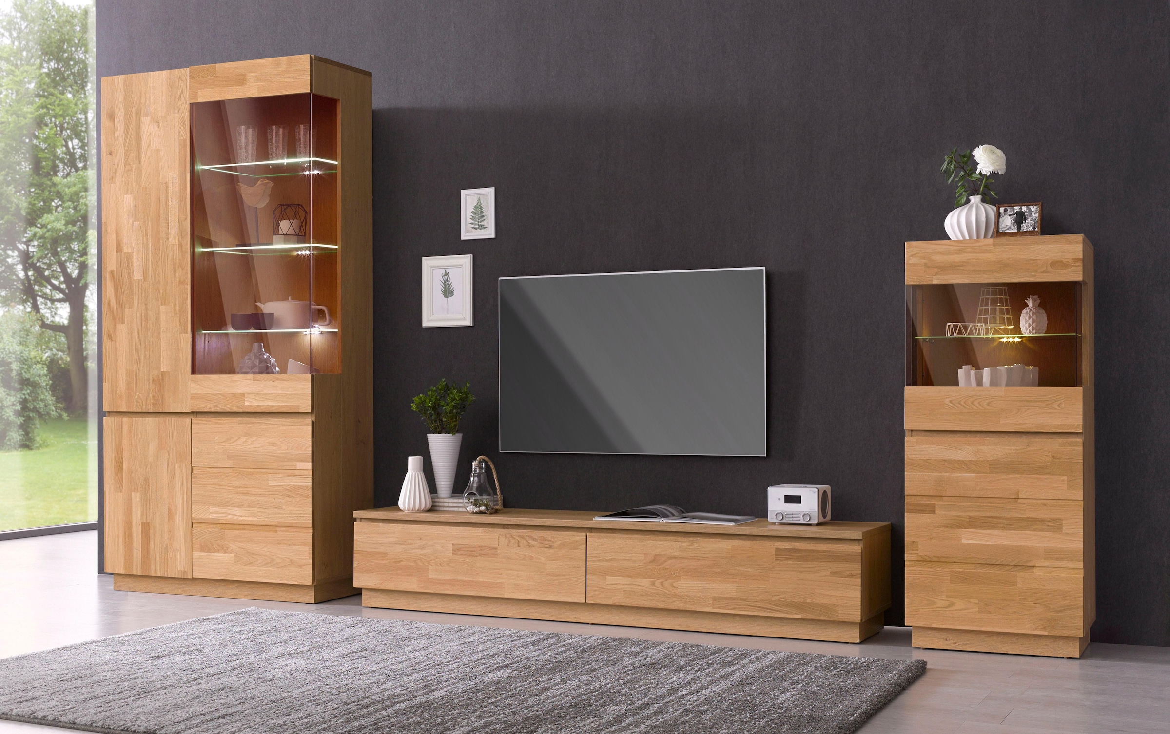 Home affaire Vitrines Höhe 184 cm, teilmassiv, FSC®-zertifiziert