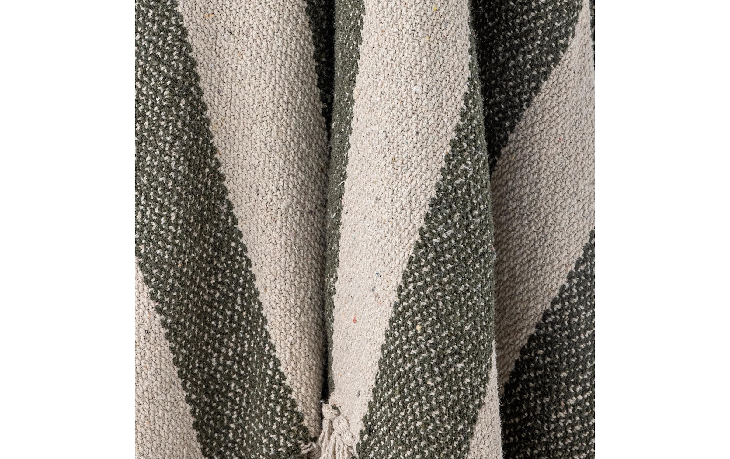 Bloomingville Wohndecke »Jodina 130 x 160 cm« Wohndecke aus recycelter Baumwolle