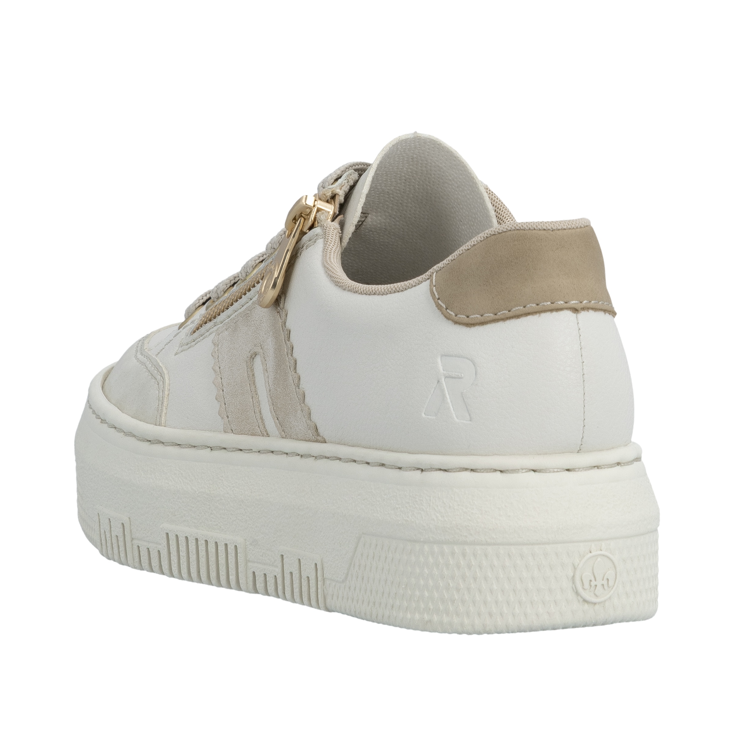 Rieker Baskets à plateforme  chaussure à lacets, chaussure basse, chaussure de loisirs avec fermeture éclair latérale