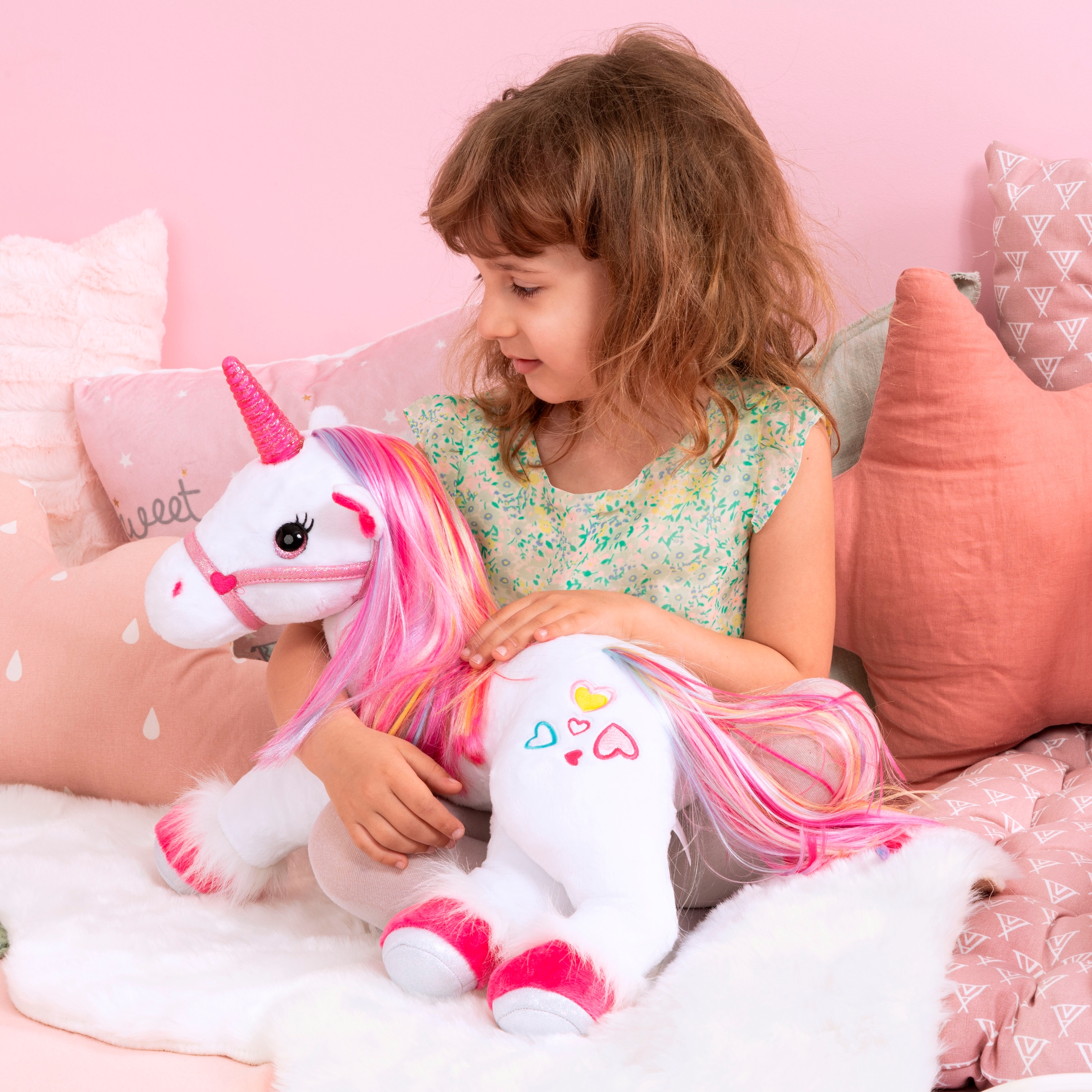 Bayer Peluche »Plüscheinhorn« mit Licht und Sound