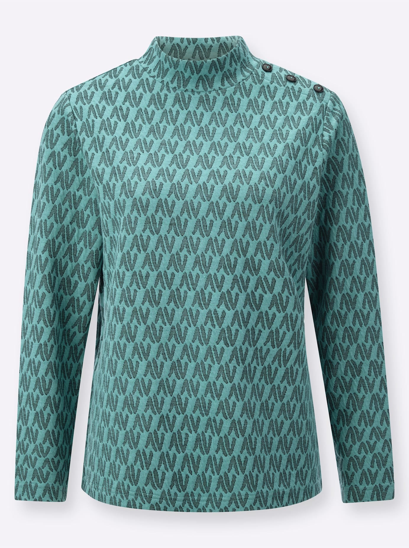 Classic Basics Stehkragenshirt »Jacquard-Shirt«, 1 Stk.
