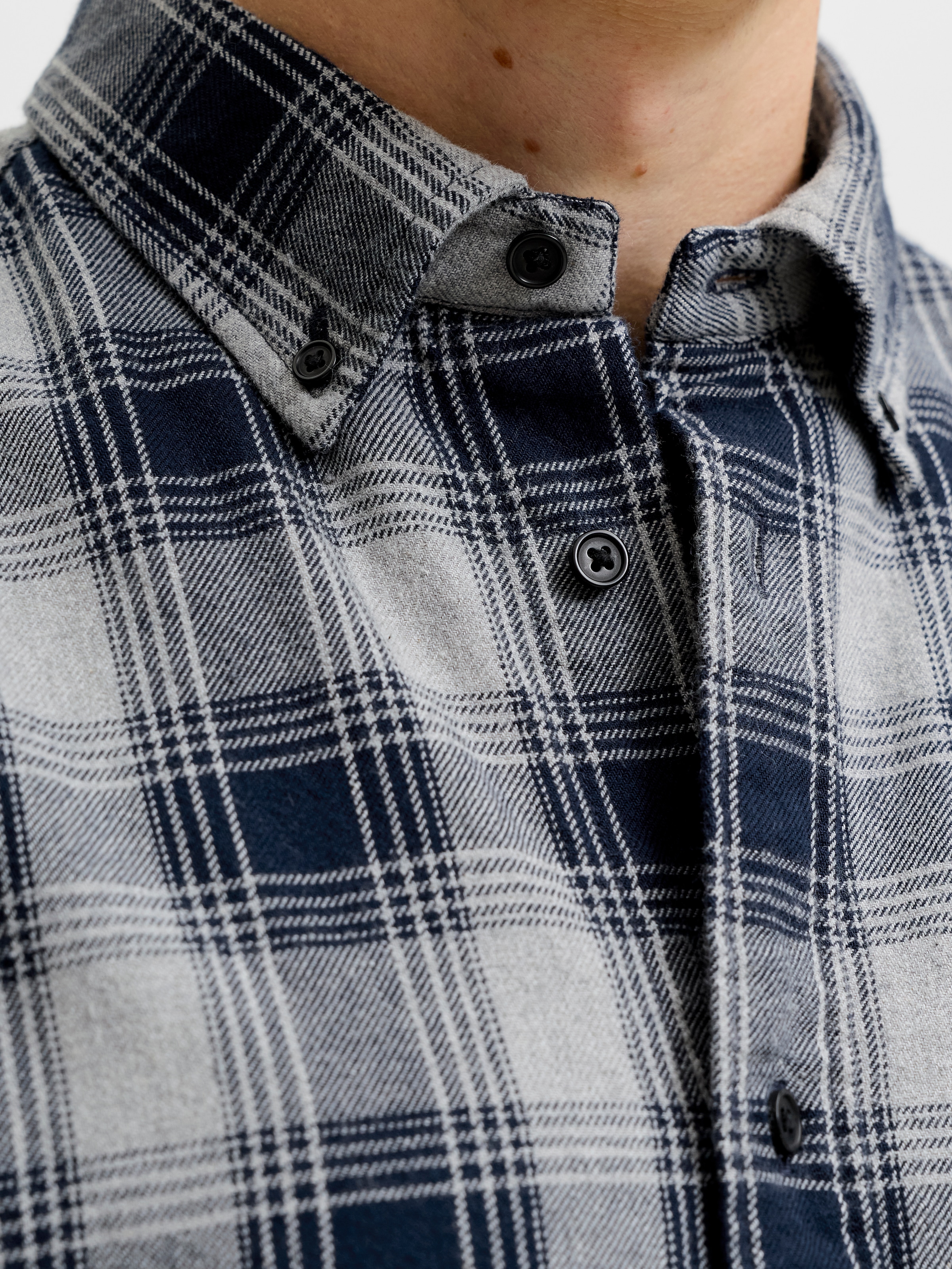 Jack & Jones Langarmhemd »JPRBLUHARVEY CHECK L/S SHIRT SN« Baumwolle, normal geschnitten