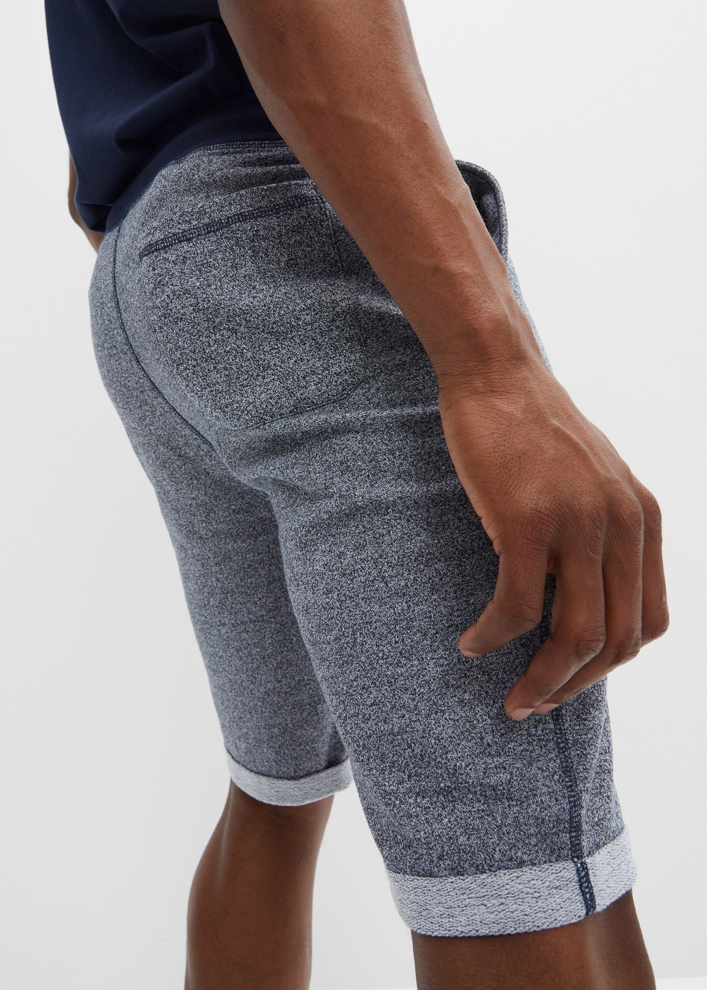 bonprix Sweatbermudas  aus Baumwolle und Polyester, Regular Fit, mit Print-Design