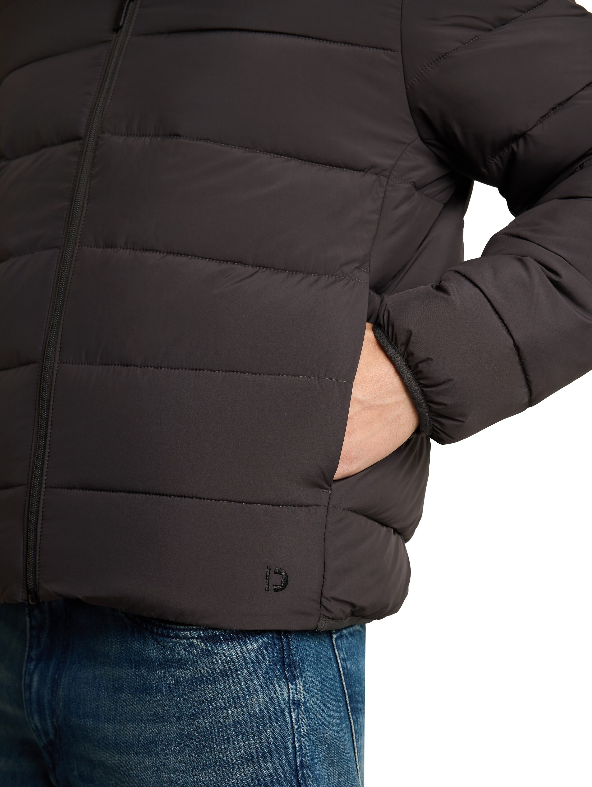 TOM TAILOR Denim Veste matelassée avec fermeture éclair, en polyester