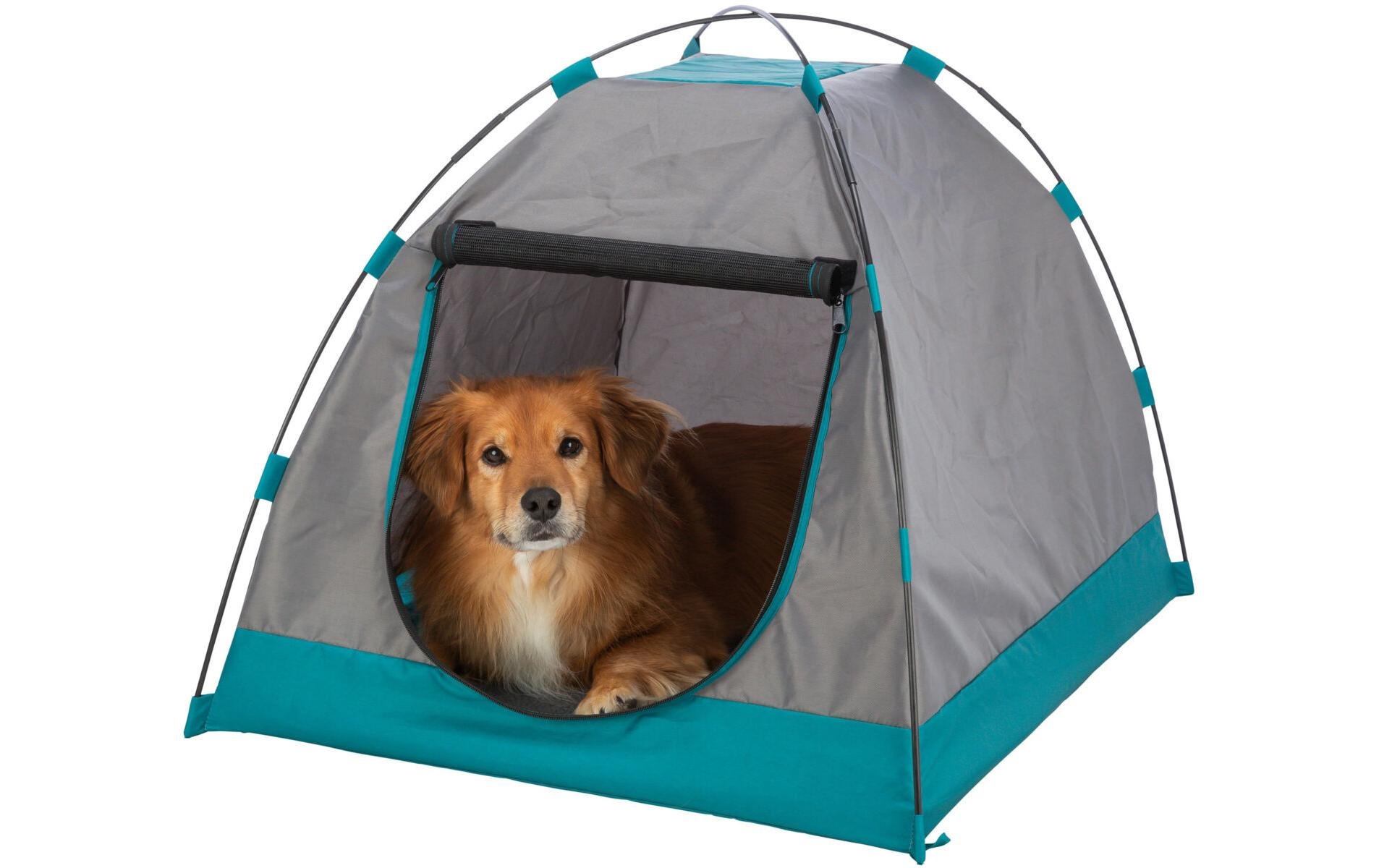 TRIXIE Tierhaus »für Hunde 80 × 63 × 65 cm Dunkelgrau/Petrol«