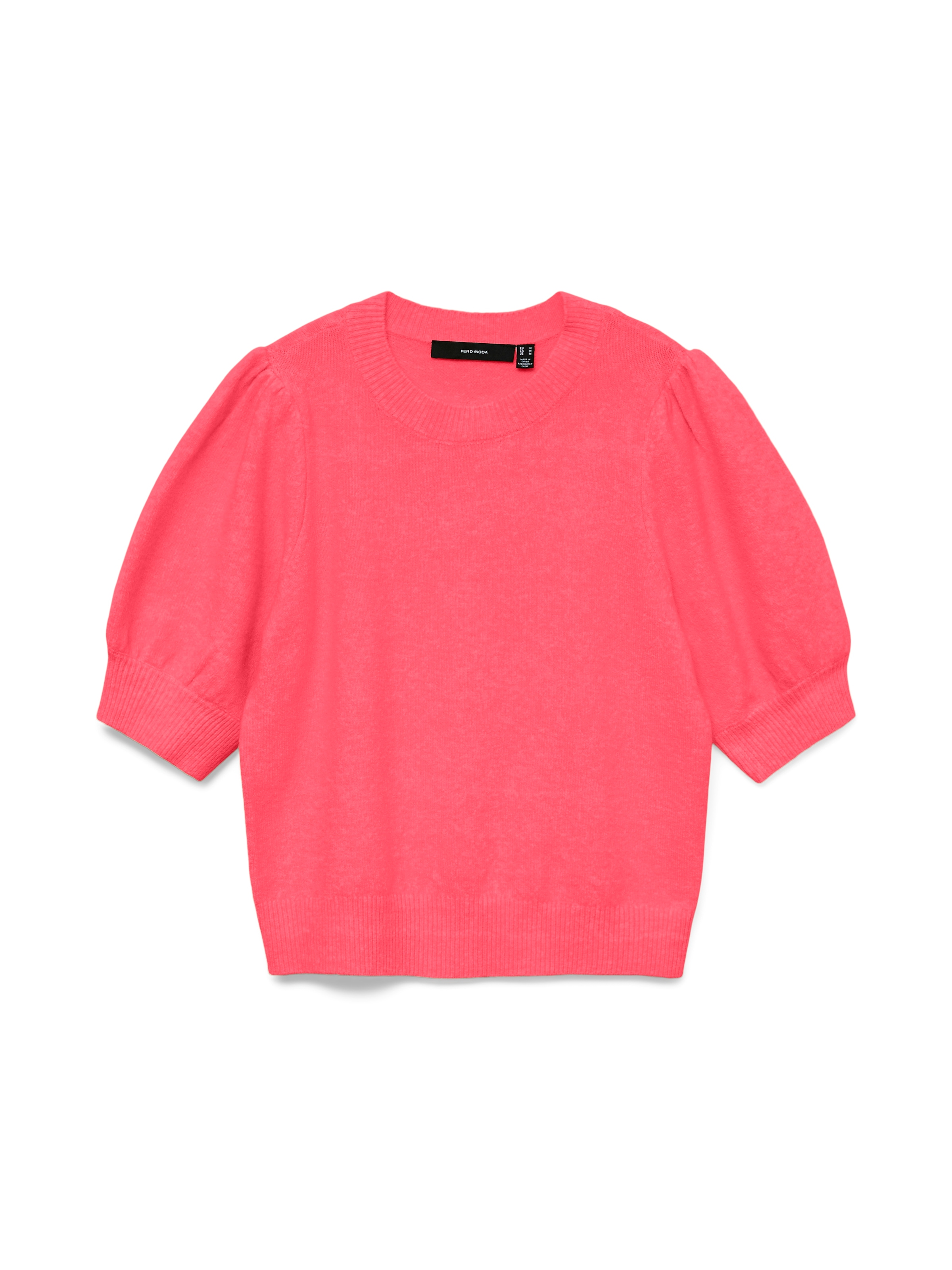 Vero Moda Pull à col rond »VMDOFFY 2/4 O-NECK PULLOVER GA NOOS« mit kurzen Puffärmeln
