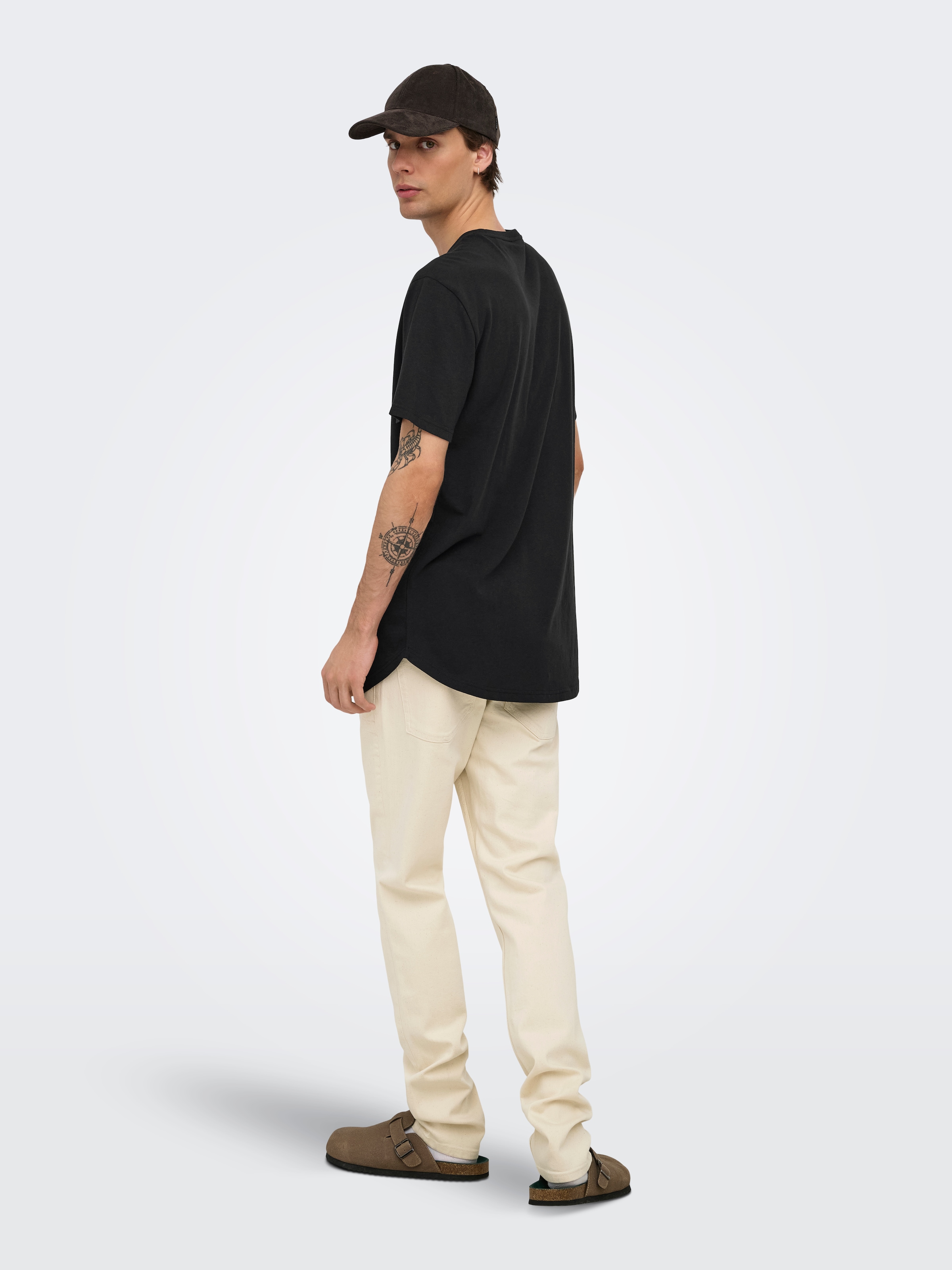 ONLY & SONS Shirt à col rond »ONSJEFF LONGY SS TEE 5-PACK OTL« Paquet, 5