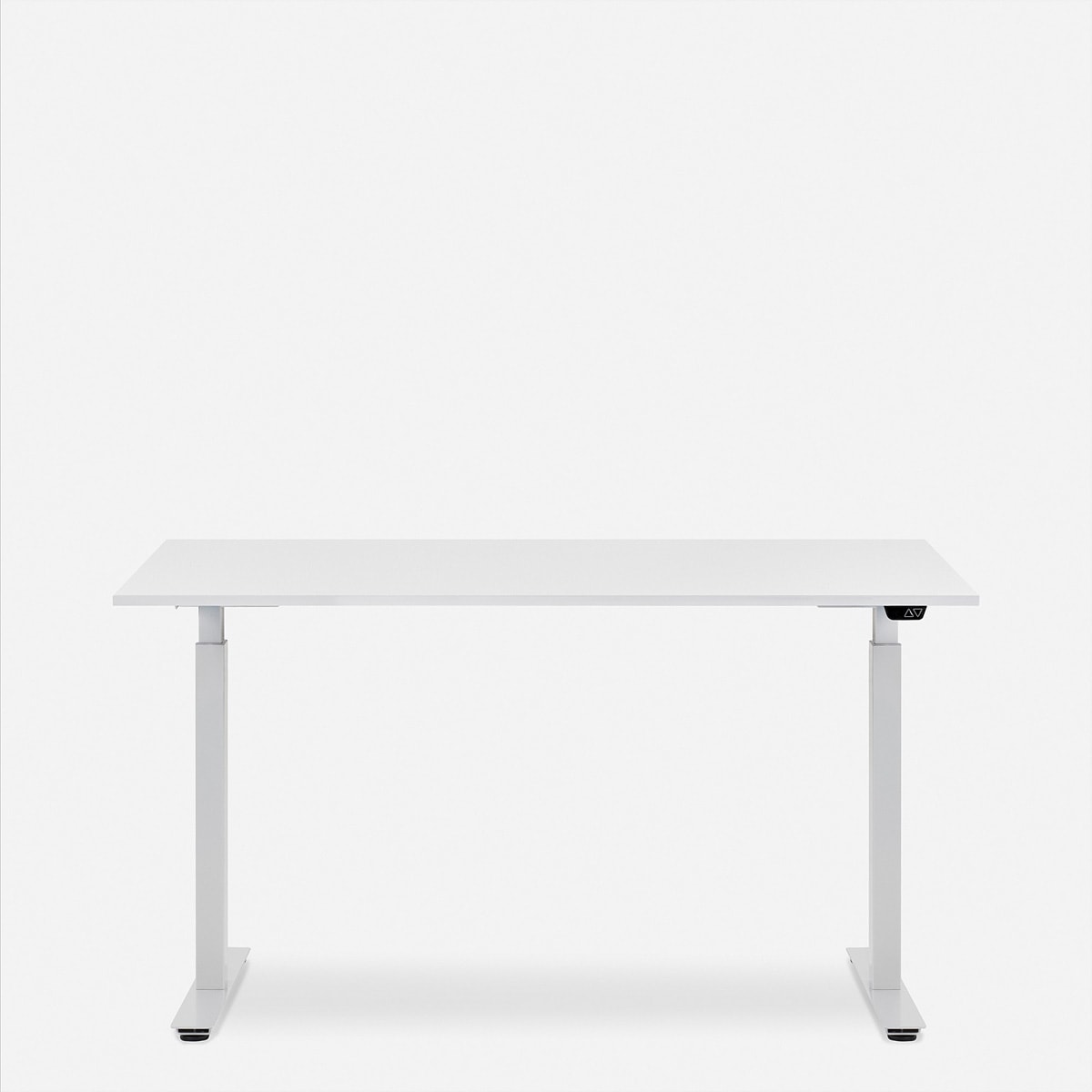   »WRK21 Schreibtisch Smart 160 x 80 cm, Höhenverstellbar, Weiss Uni / Weiss« ()