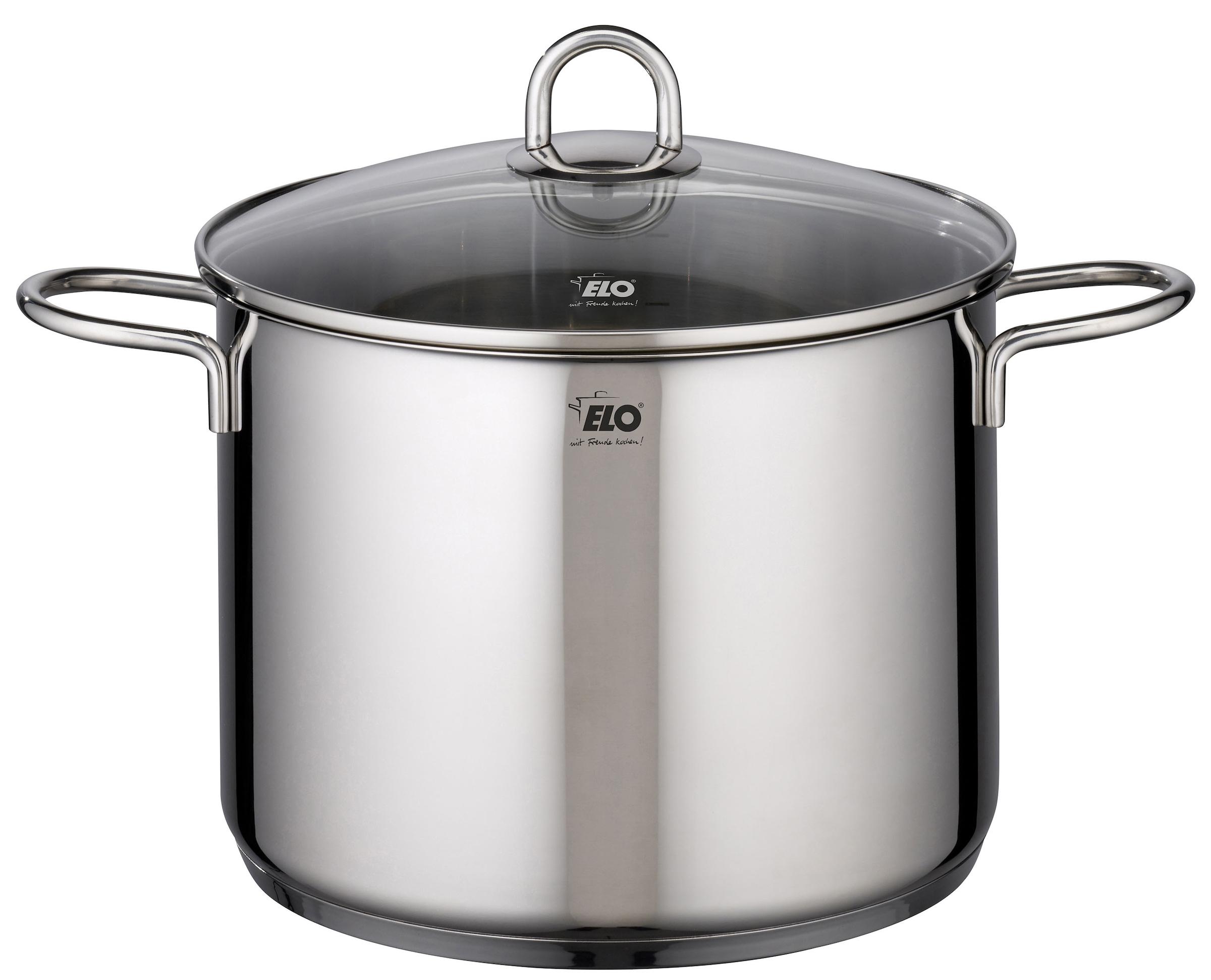 Elo Set de casseroles »Rubin« Ensemble, Bratentopf 20cm, Fleischtopf 16/20cm, Kasserolle 16cm, Gemüsetopf24 cm, 9 cuis tlg. Acier inoxydable 18/10