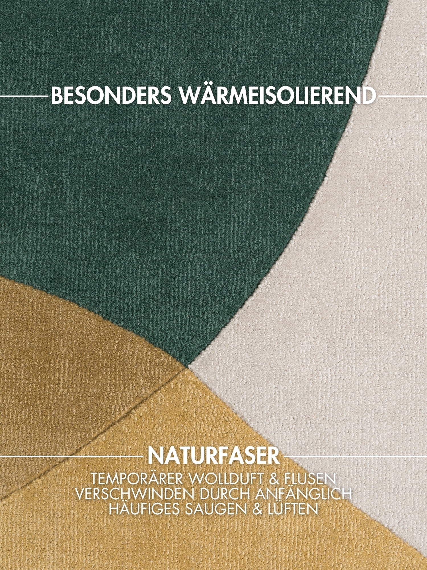 Ted Baker Wollteppich »Clarissa , auch in rund« 11 mm Höhe Wolle, Abstrakt, Natur, Wohnzimmer, Schlafzimmer, Modern, Geometrisch