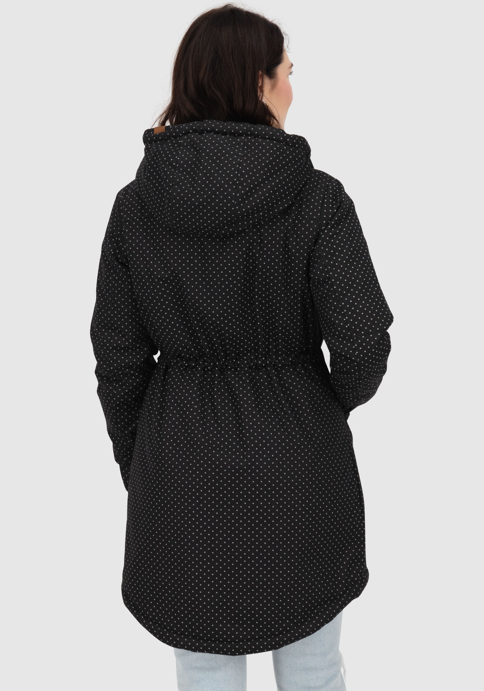 Alife & Kickin Veste d'extérieur »CHARLOTTEAKB« mit Kapuze gefütterter Parka, Kapuzenjacke durch Bindeband tailliert