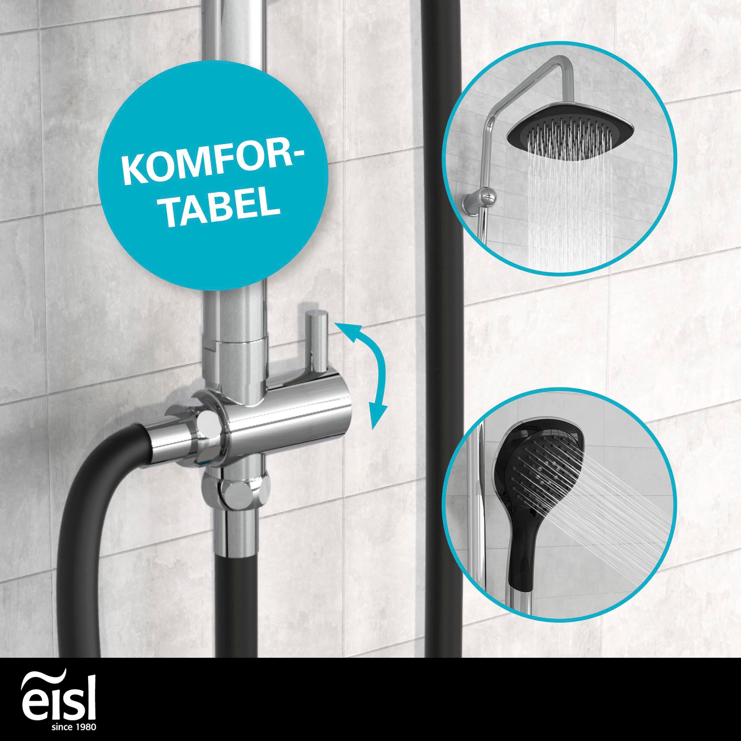 Eisl Brausegarnitur »Duschtraum« Duschset mit Kopf- und Handbrause, Regendusche mit 3 Funktionen
