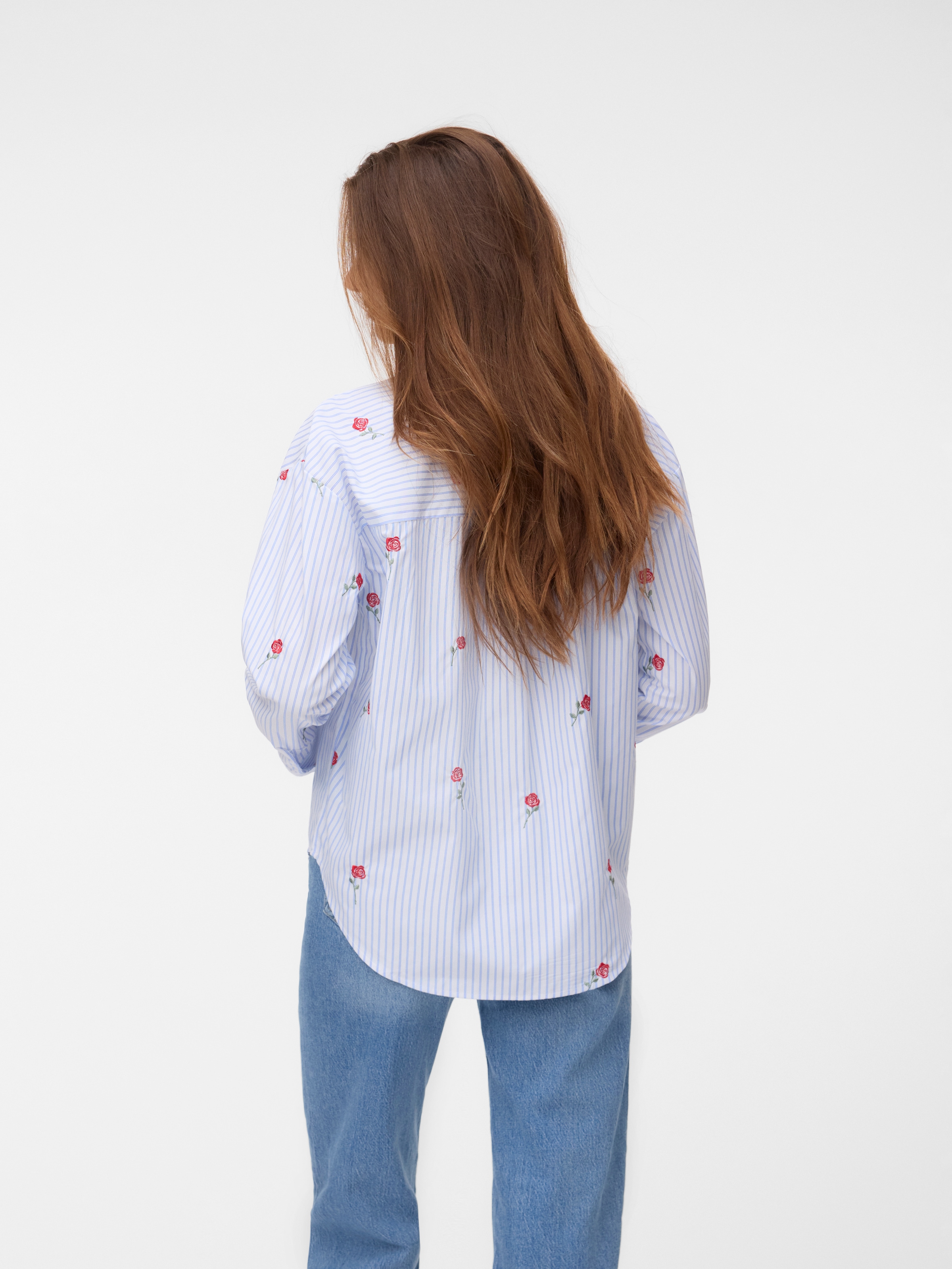 Vero Moda Hemdbluse »VMTIRA LS SHIRT WVN« Materialmix
