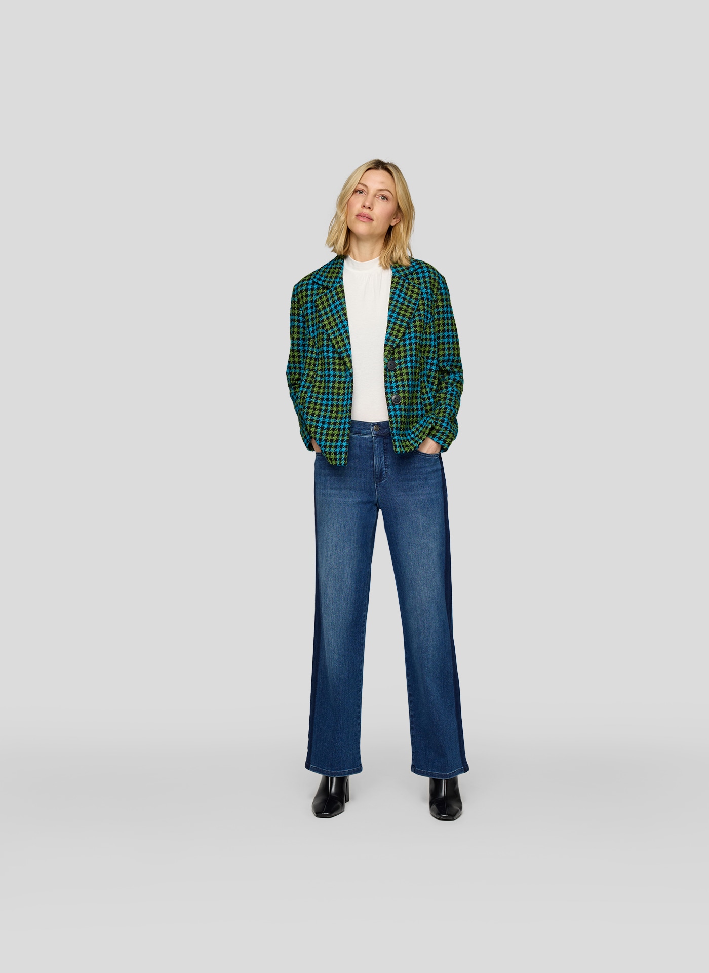 Rabe T-shirt à manches longues mit Stehkragen und aus Viskose