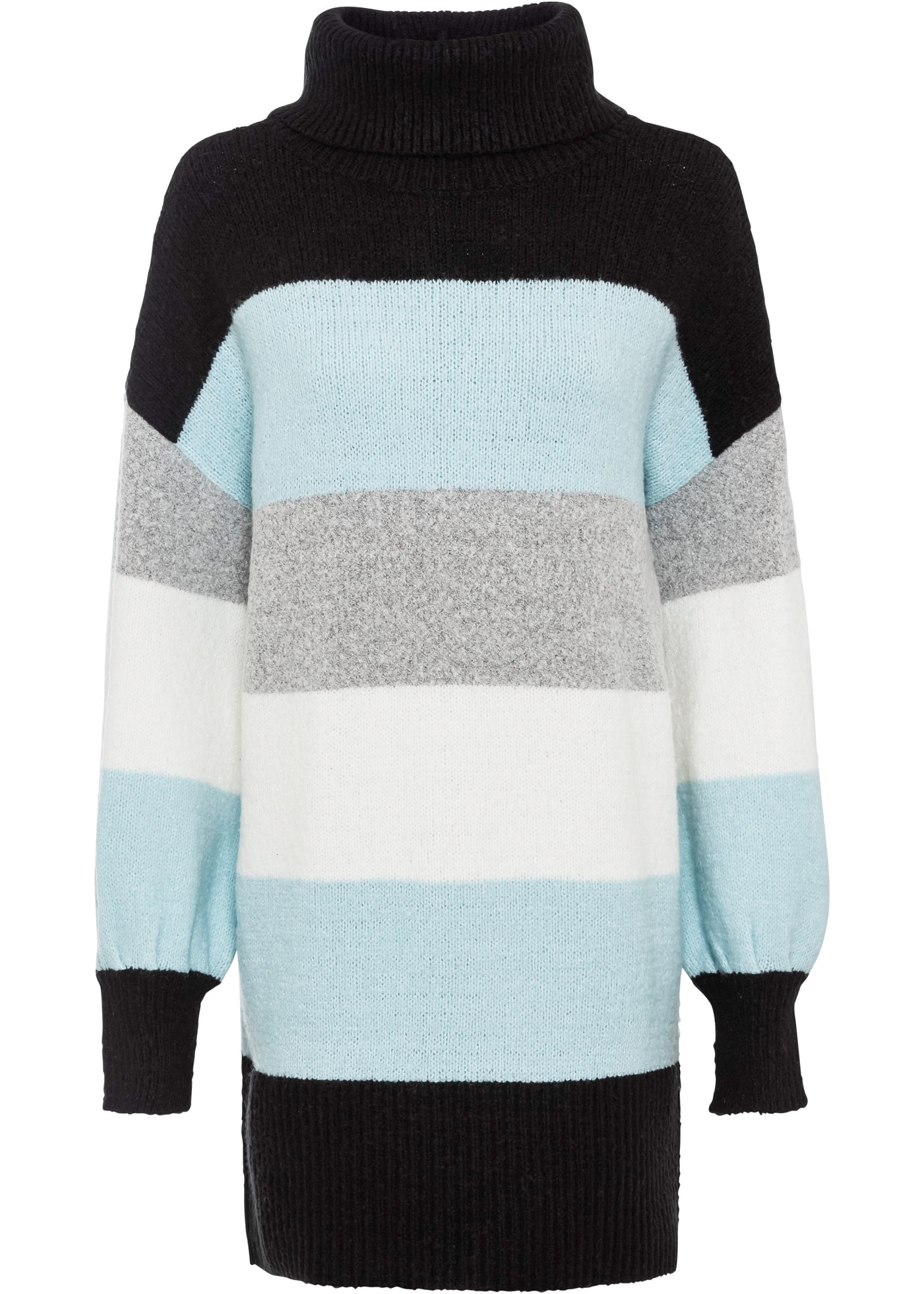 bonprix Pull long »Long-Pullover« aus Polyacryl, Polyester und Elasthan, mit Rollkragen