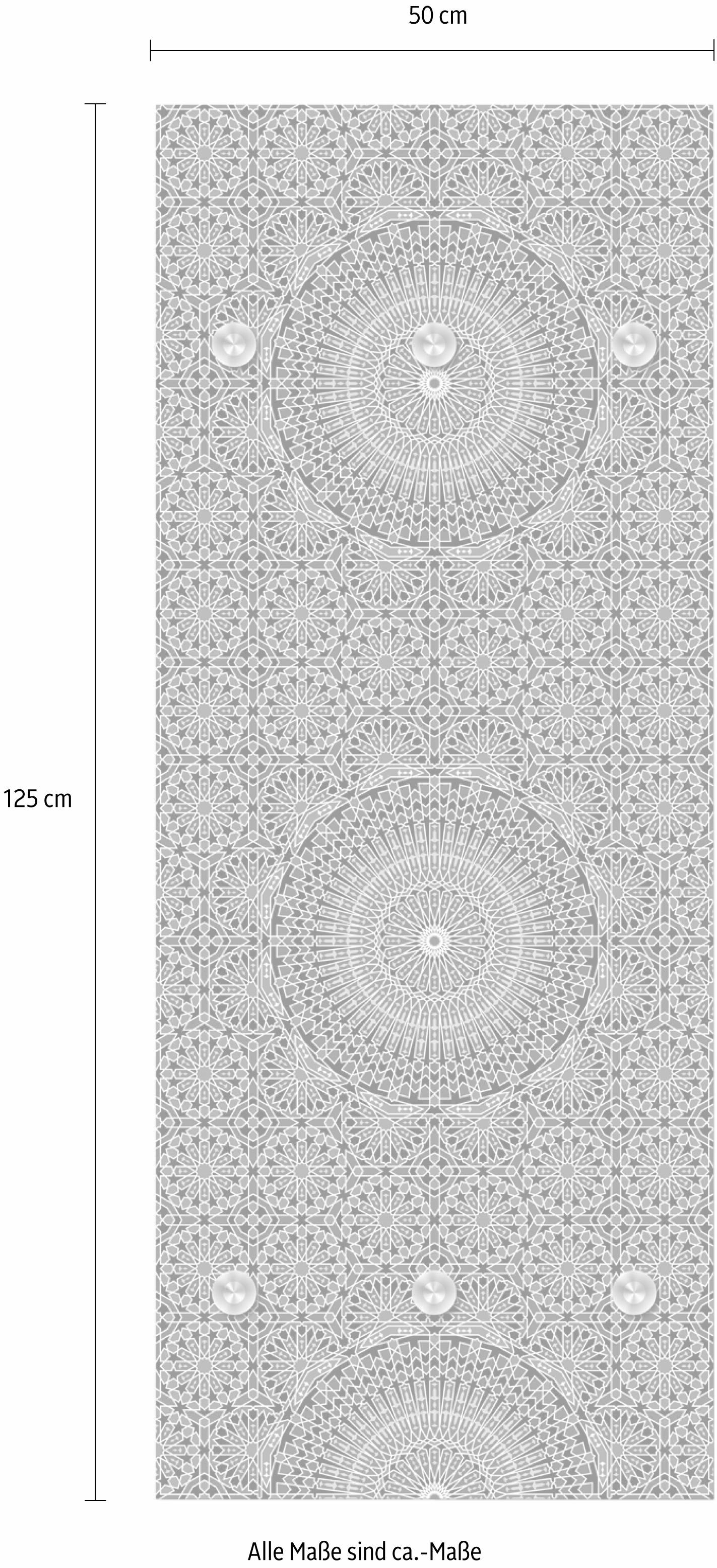 queence Garderobenleiste »Blumen« mit 6 Haken, 50 x 120 cm