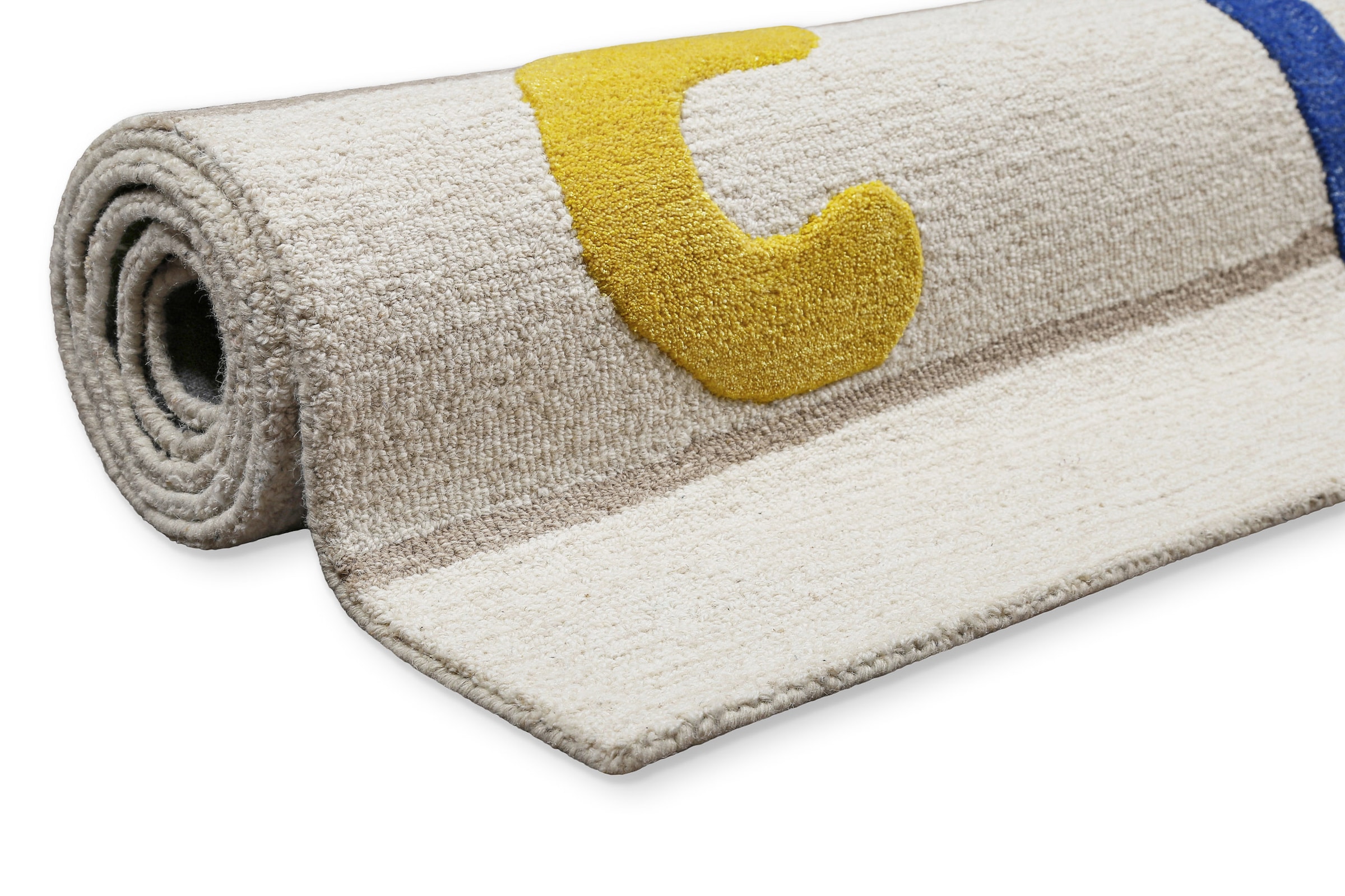 SMART KIDS Tapis pour enfants »Countdown« Rectangulaire 16 mm Höhe Kinderteppich mit Zahlen, Hoch-Tief-Effekt, Schurwolle, Spielzimmer