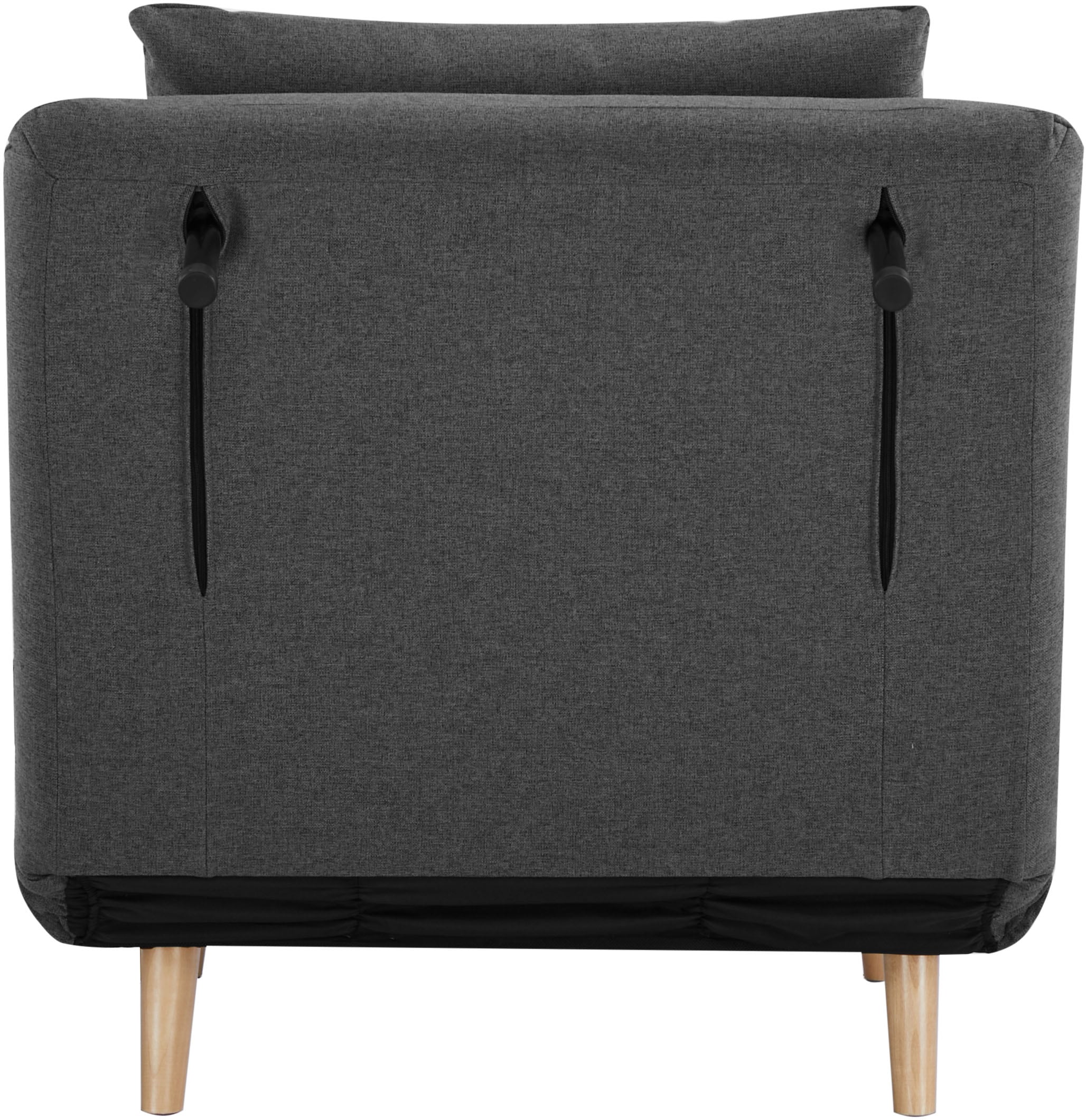 GOODproduct Sessel »AINSLEY« wandelbar zum Gästebett, Schlafsofa, Webstoff u. Cord-Bezug