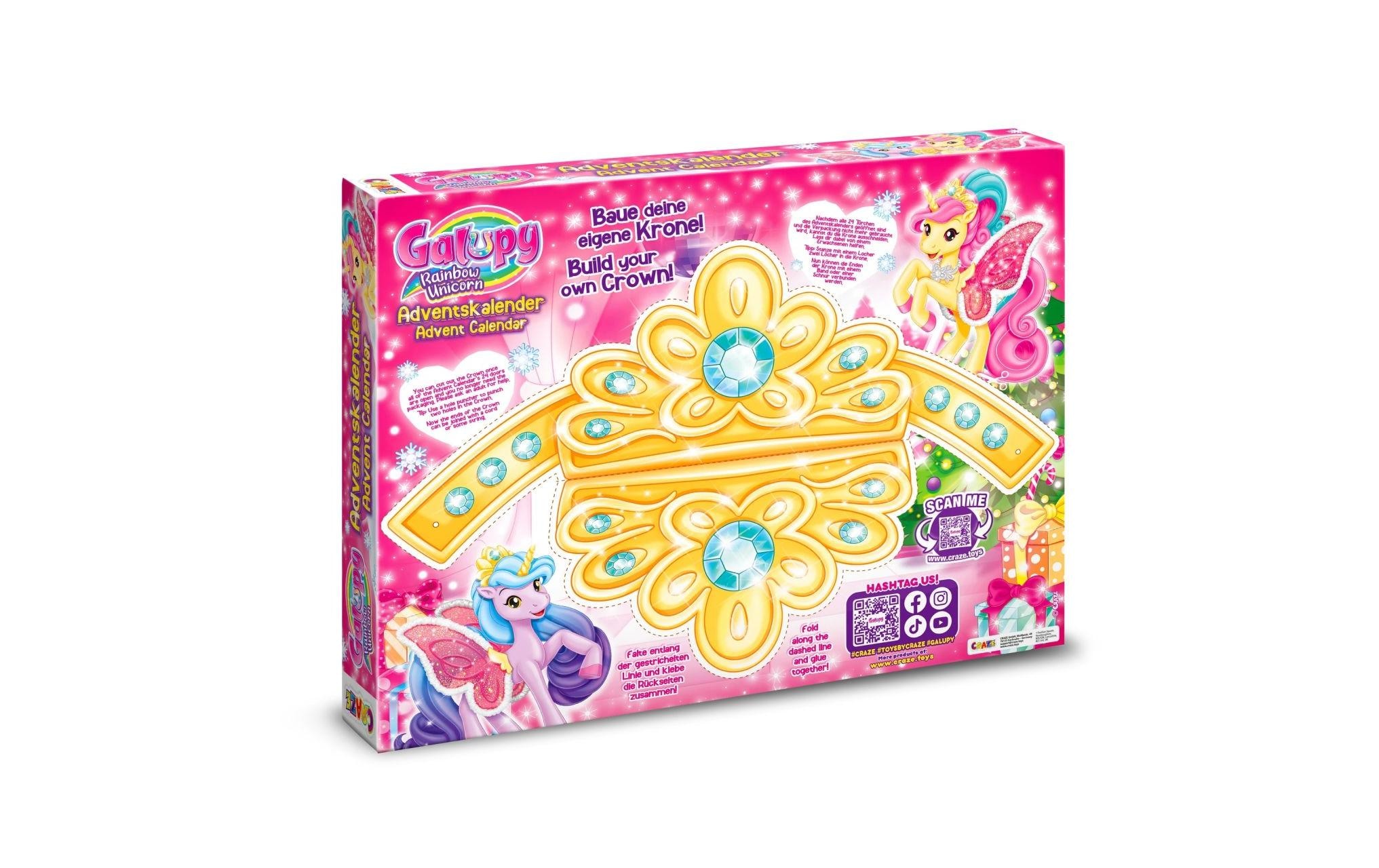 CRAZE Adventskalender »Galupy Rainbow Unicorn« ab 3 Jahren