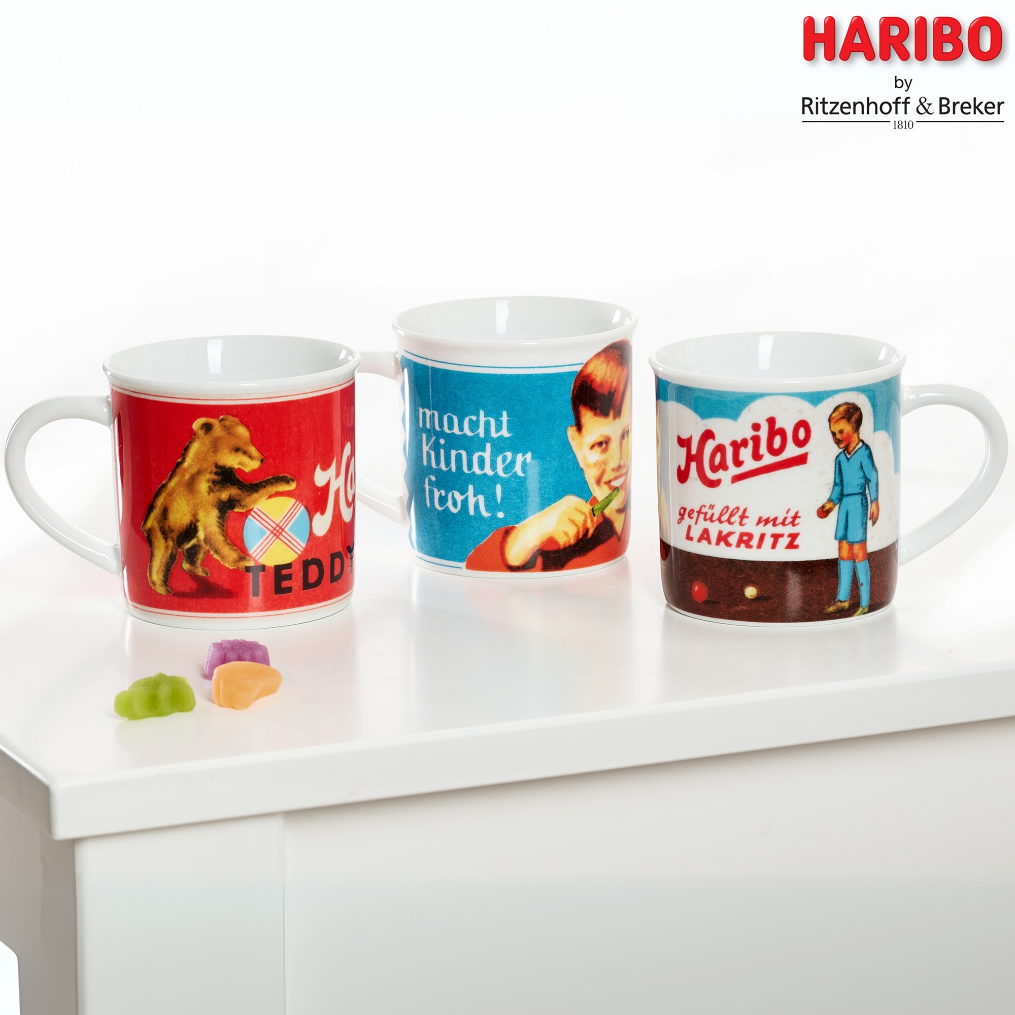 Ritzenhoff & Breker Becher »HARIBO Retro, Kinder froh, 380 ml« spülmaschinenfest