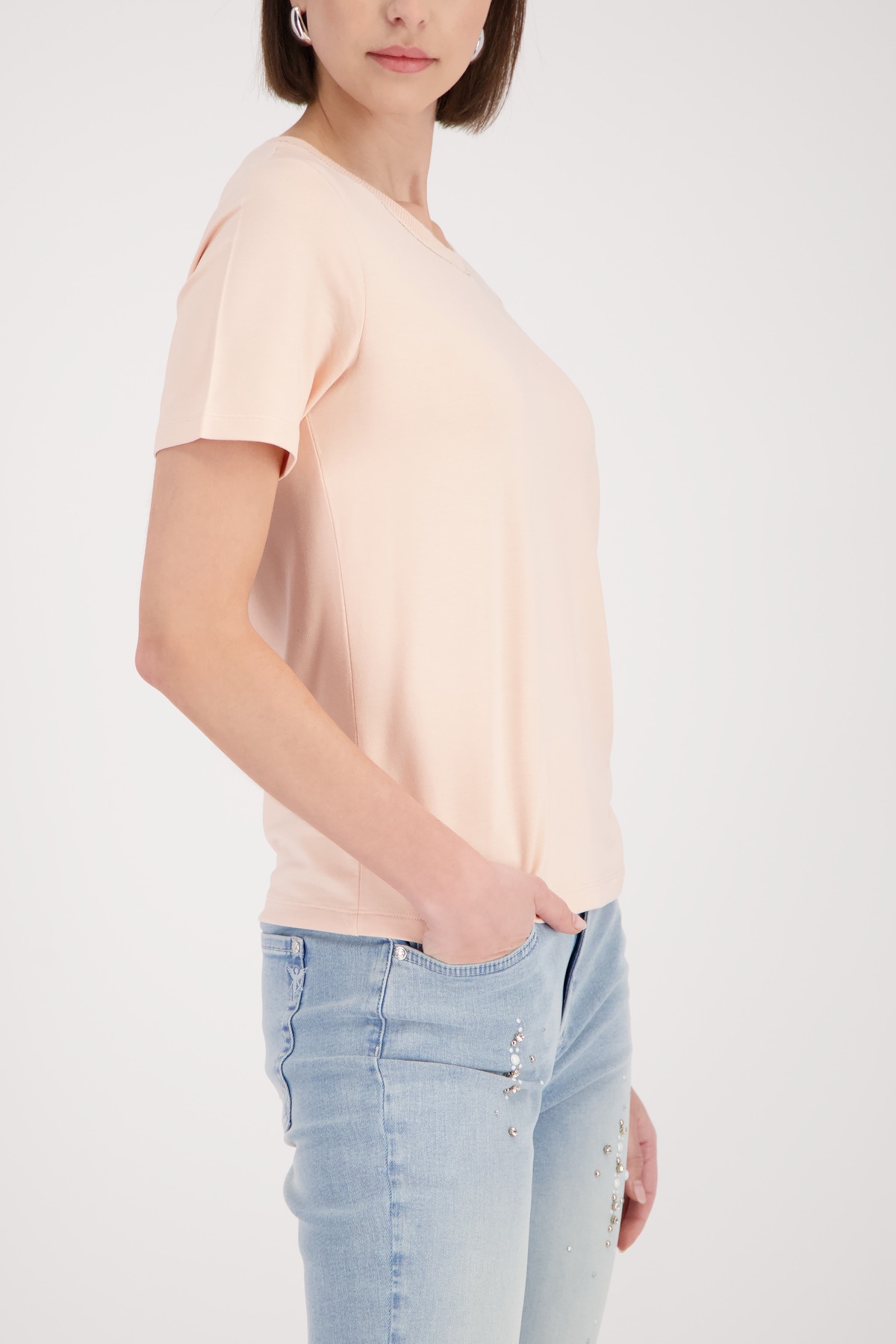 Monari T-Shirt »Shirt Kette« Regular fit mit Rundhalsausschnitt