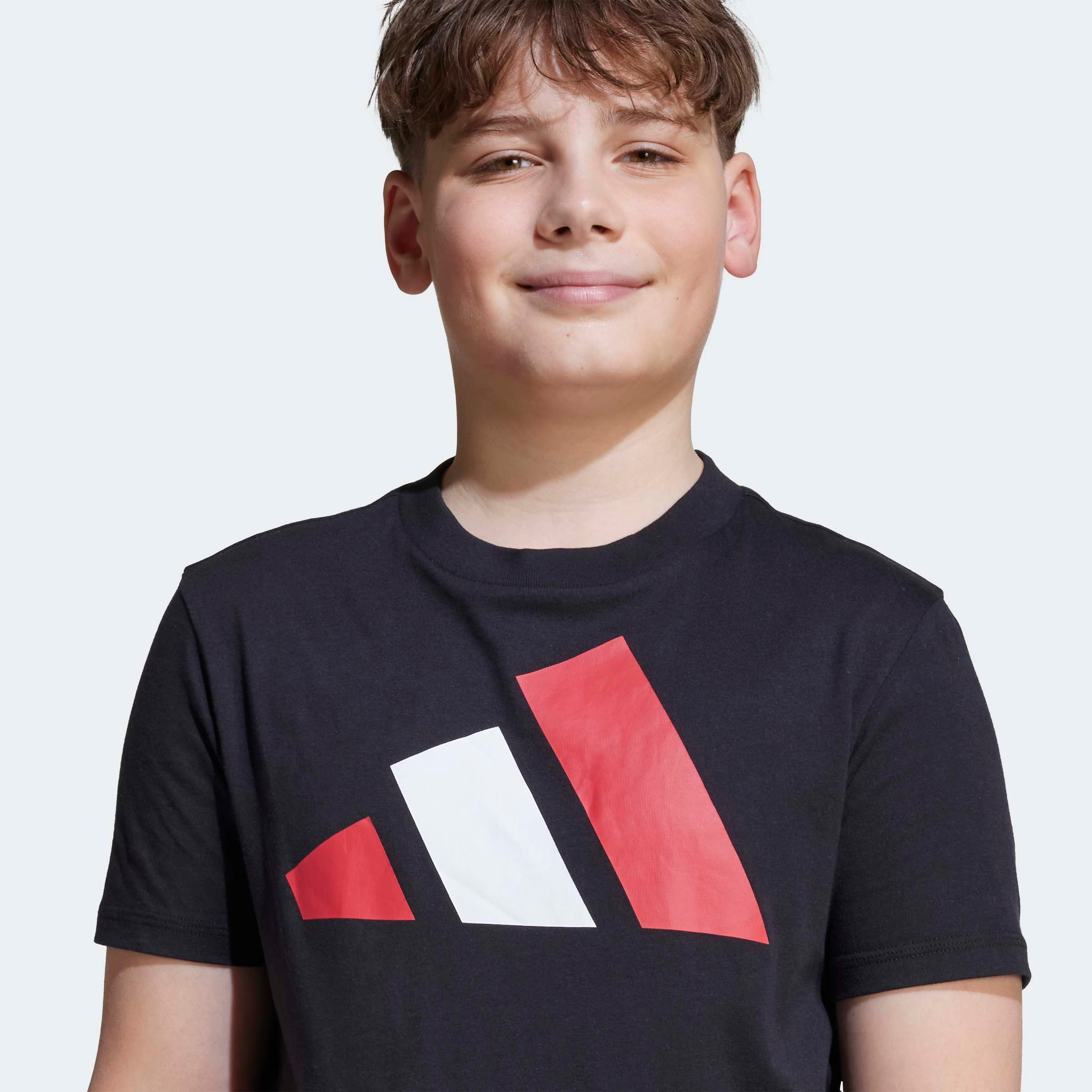 adidas Sportswear T-shirt »ESSENTIALS KIDS« für Kinder und Teens, mit Rundhalsausschnitt, aus 100 % Baumwolle