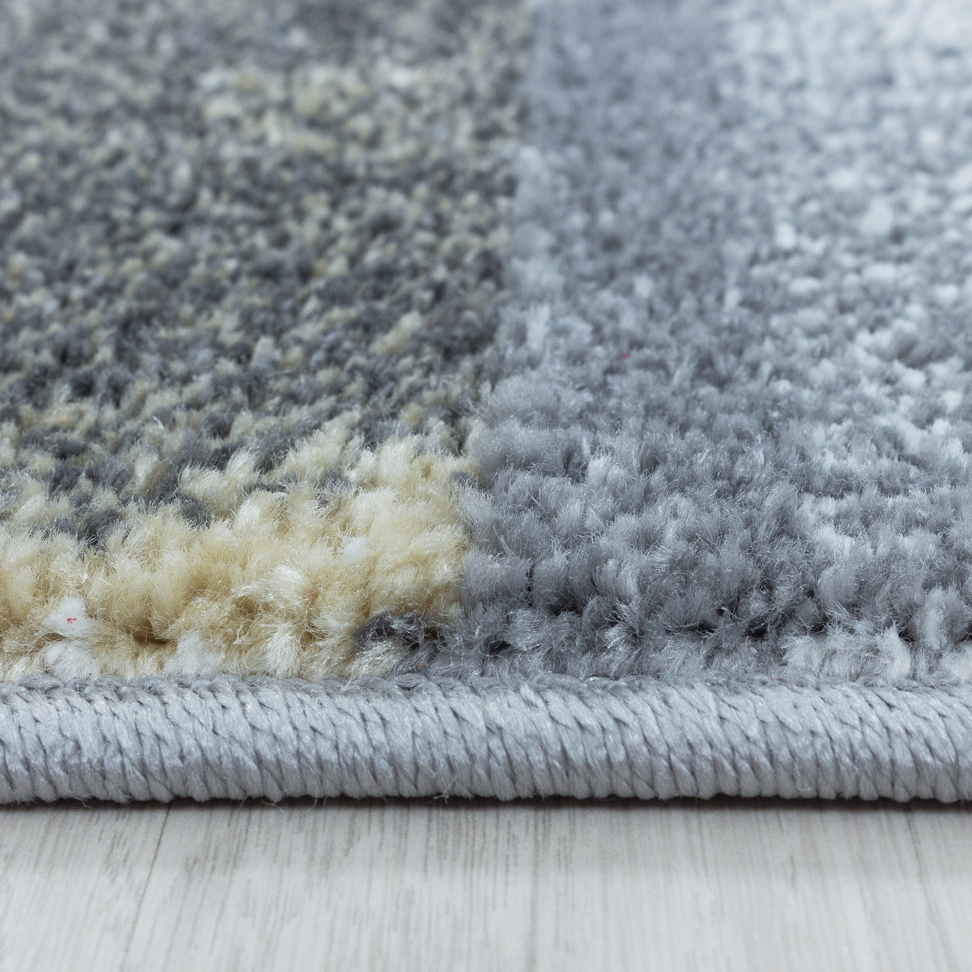 Ayyildiz Teppiche Teppich »OTTAWA 4201« rechteckig 8 mm Höhe Karo Muster, Kurzflor, Wohnzimmer