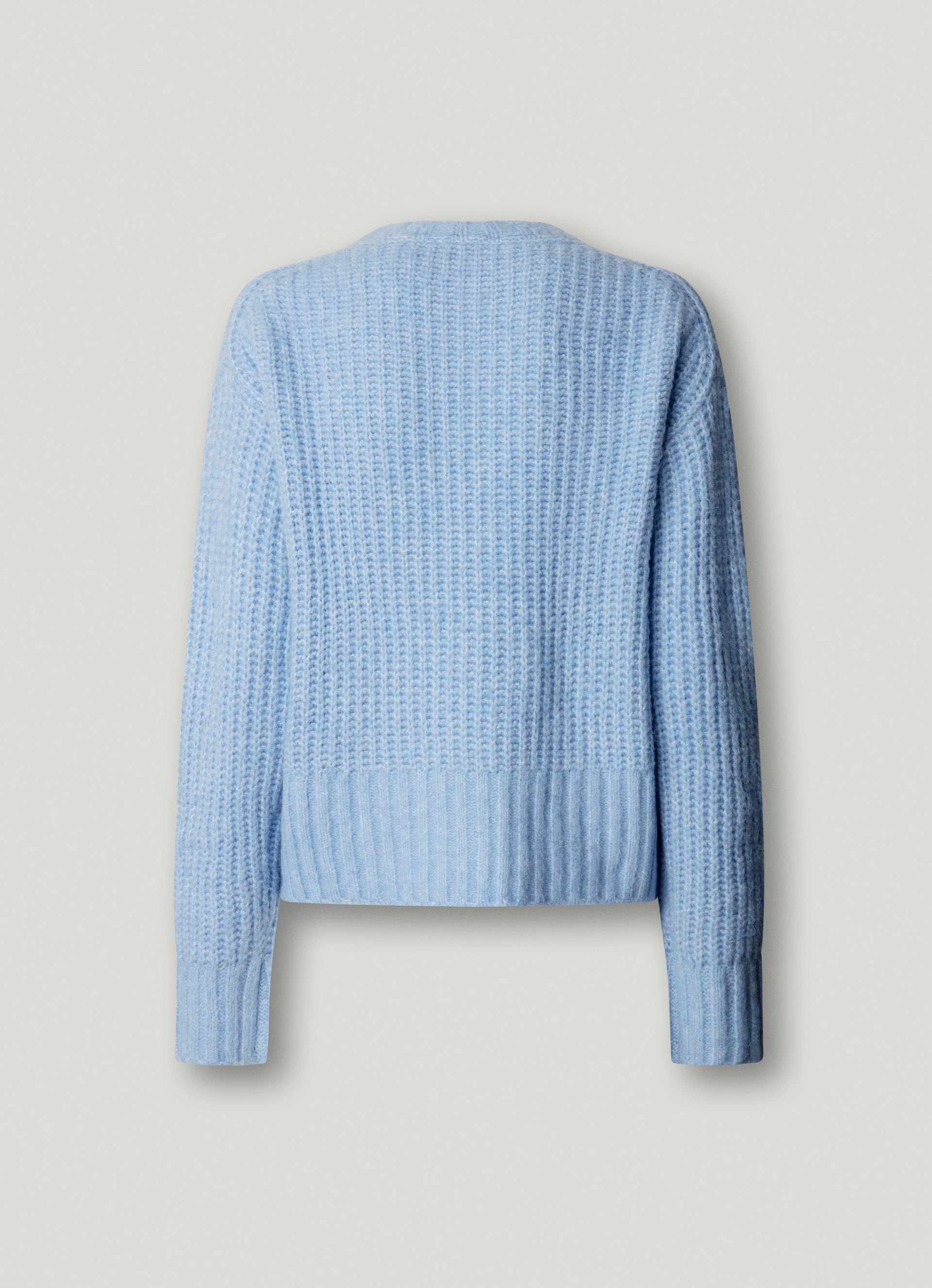 Pepe Jeans Pull en tricot »ASHLEY CREW« avec encolure ronde, mélange de matériaux