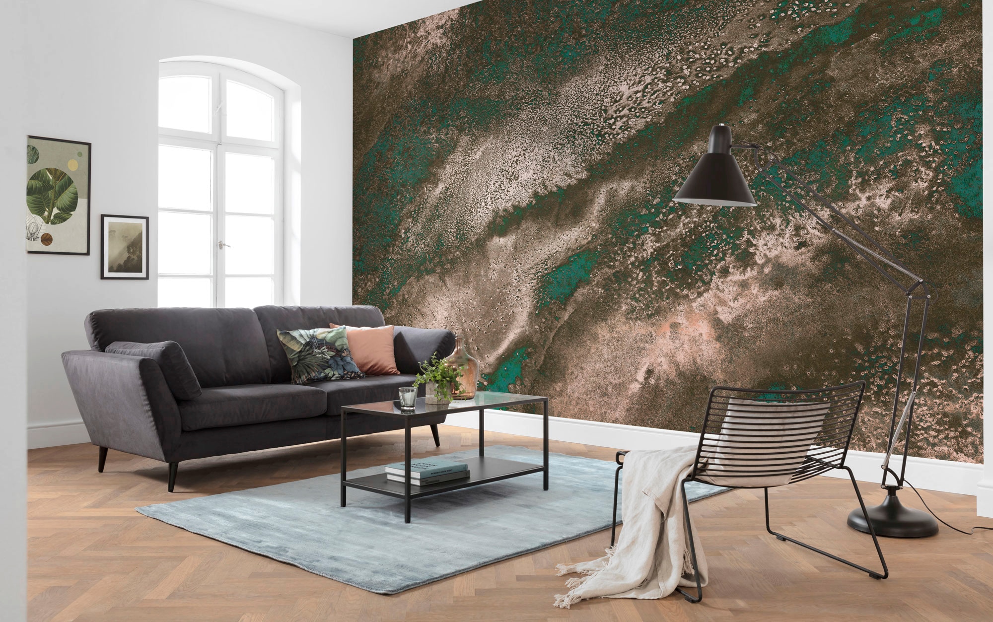 Komar Vliestapete »Digitaldruck Vlies -  Molten Copper - Grösse 400 x 280 cm« bedruckt glatt Wohnzimmer, Schlafzimmer