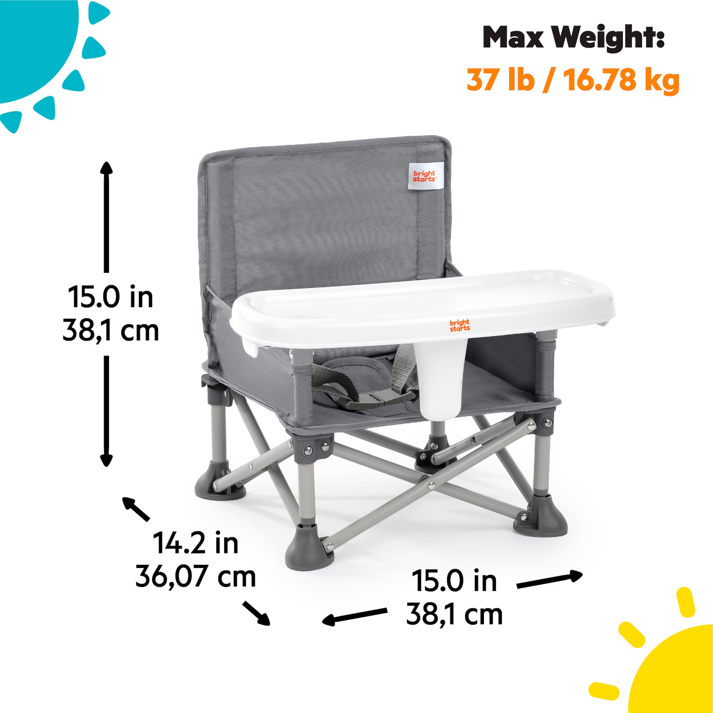 Bright Starts Siège de table »Pop ‘N Sit™ Portable Booster Seat«