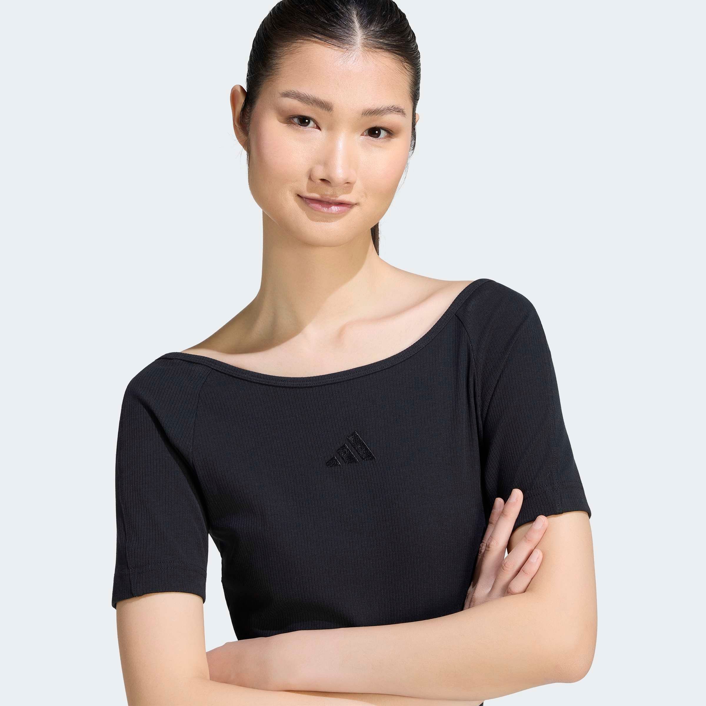 adidas Sportswear Robe t-shirt »W AK SL RIB DRE« für Erwachsene geeignet, ohne Verschluss, aus Baumwolle