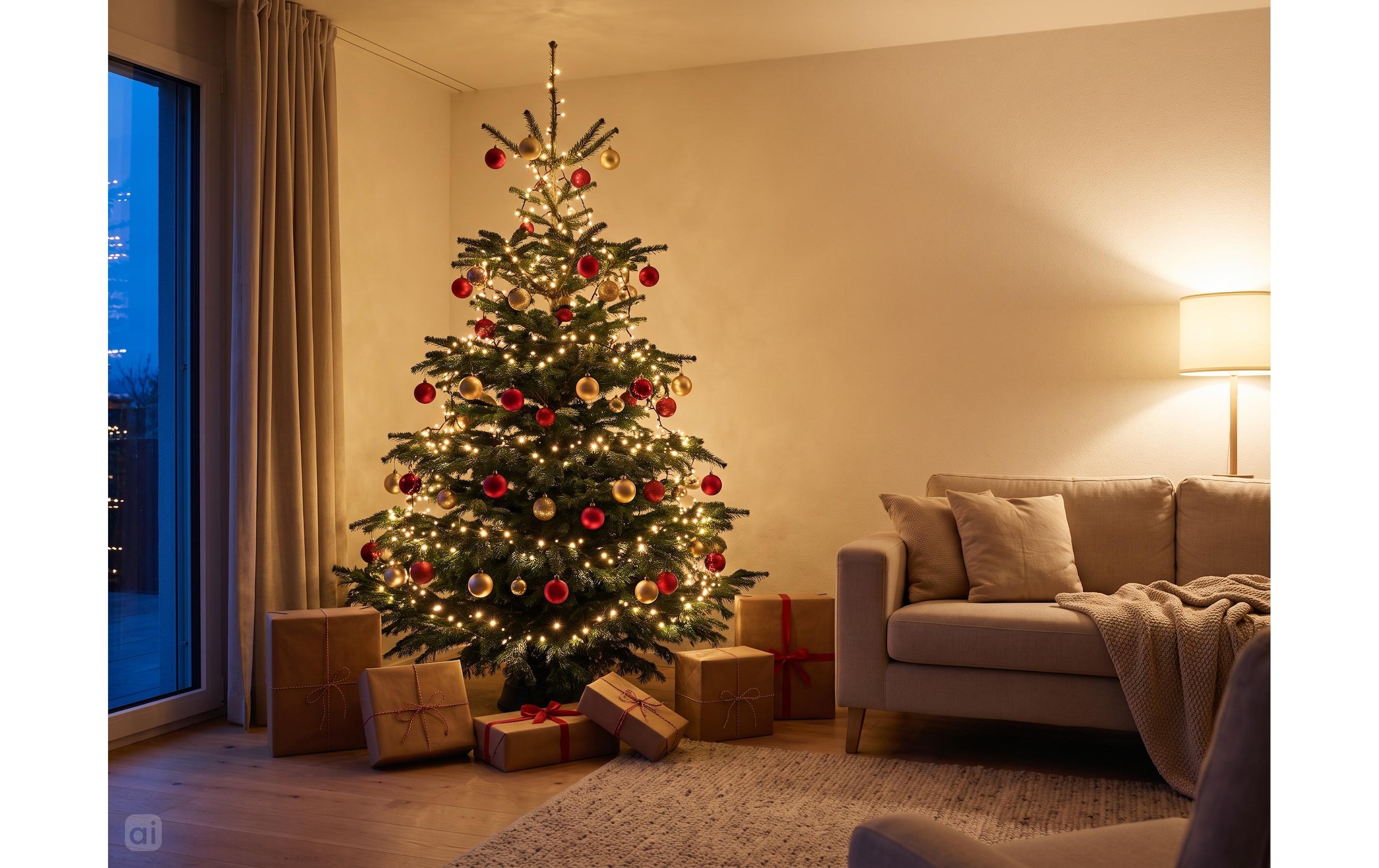 Cocon Guirlande lumineuse »Christbaumbeleuchtung, 1000 LEDs Warmweiss, 25 m«